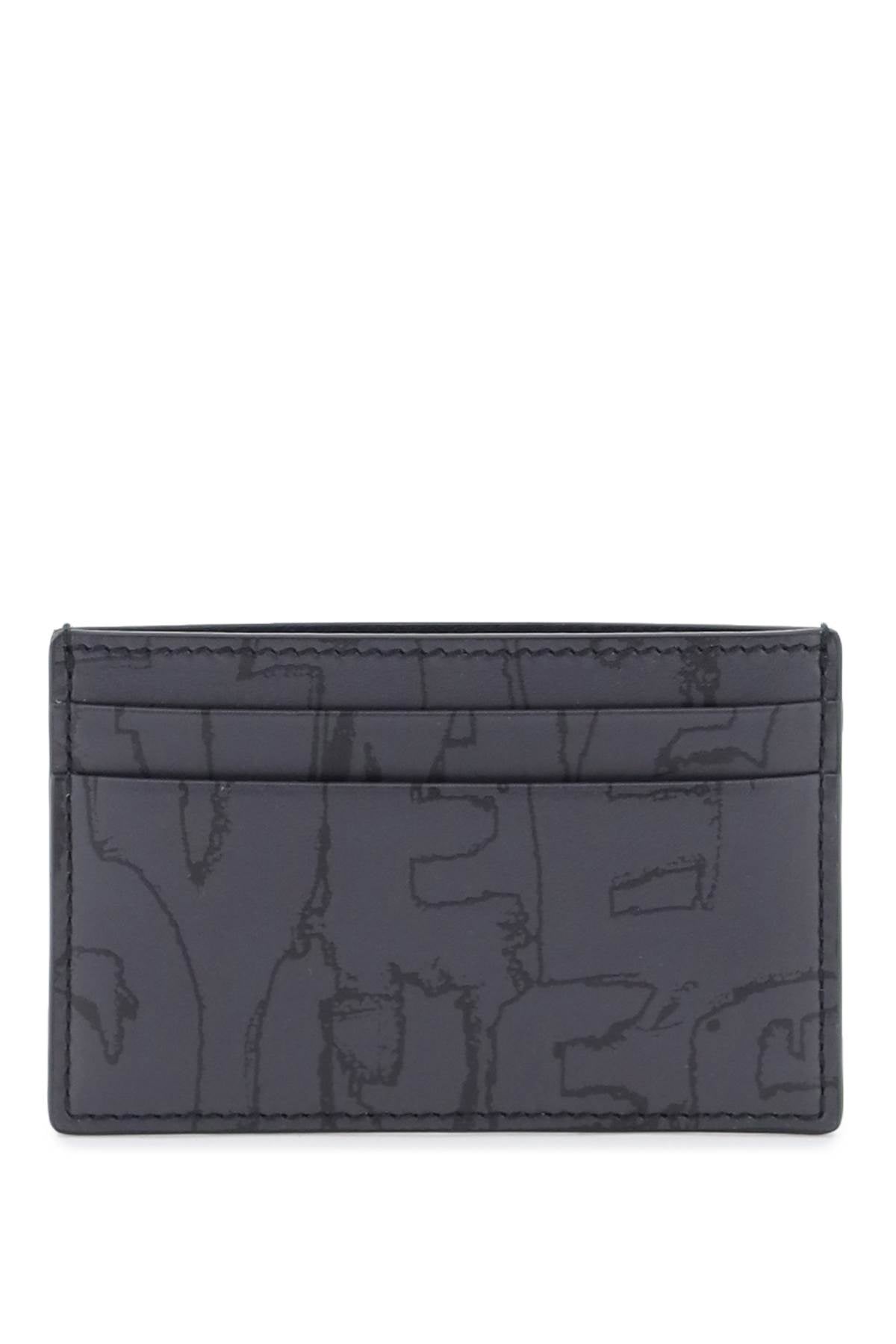 Alexander McQueen Graffiti Cardholder - Slim RFID Blocking Wallet for Men & Women | Perfect for Travel, Business & Everyday Use