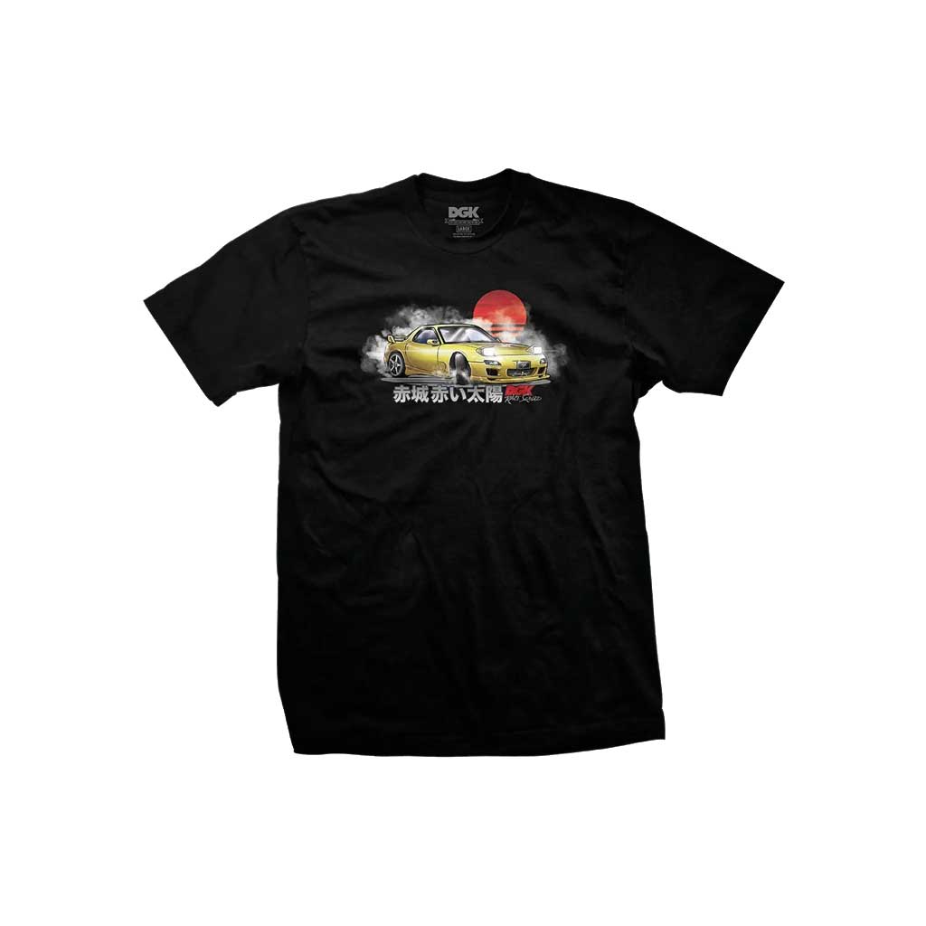 DGK Red Future Graphic Tee - Black Cotton T-Shirt for Men | Streetwear Fashion | Casual Wear & Skate Style
