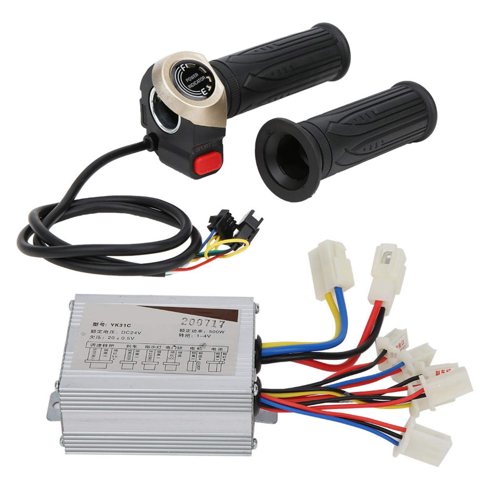 500W Universal E-Bike Throttle Kit with LCD Display - Smooth Ride Control