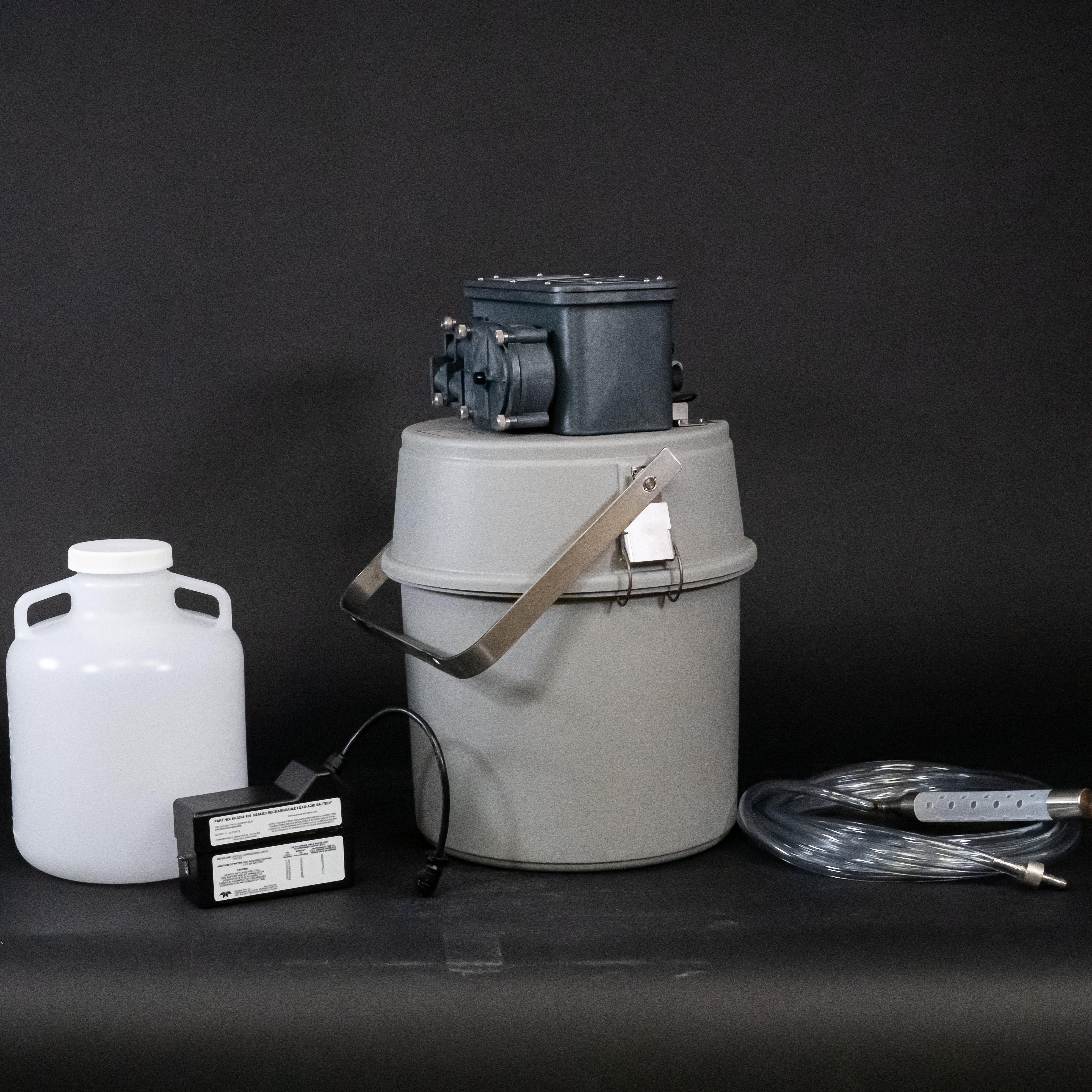 GLS Sampler Package - 1 Polyethylene 2.5 Gallon Bottle for Chemical Storage, Liquid Transport & Industrial Use | Durable Plastic Container for Laboratories, Factories & Home DIY Projects