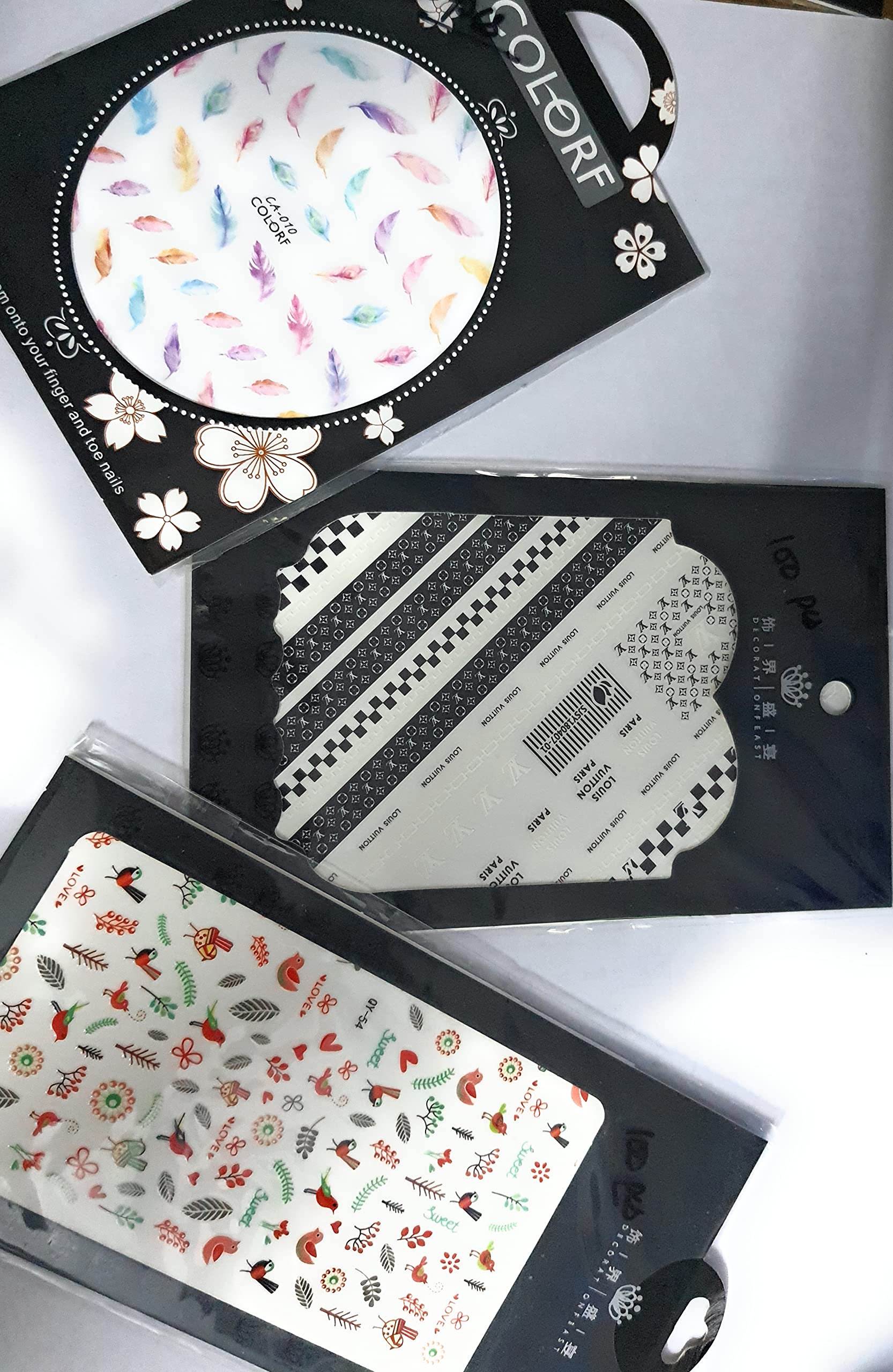 Nail Stickers for Women - Waterproof & Long-Lasting Nail Art Decals - Perfect for Manicures, Parties, and Everyday Wear