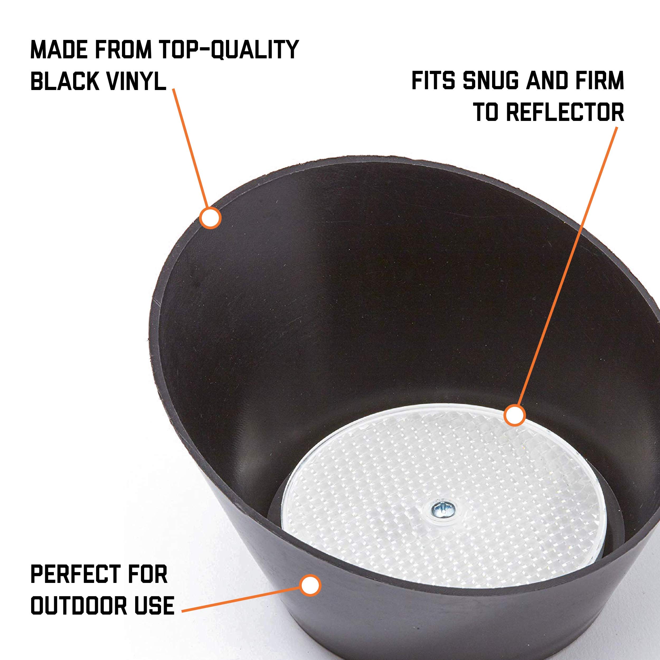 **EMX 3-Inch Garage Door Opener Safety Beam Plastic Reflector with Protective Hood – Durable Gate Accessory for Enhanced Security & Safety**    *(Ideal for Residential & Commercial Garage Doors, Driveway Gates, and Automated Entry Systems)*