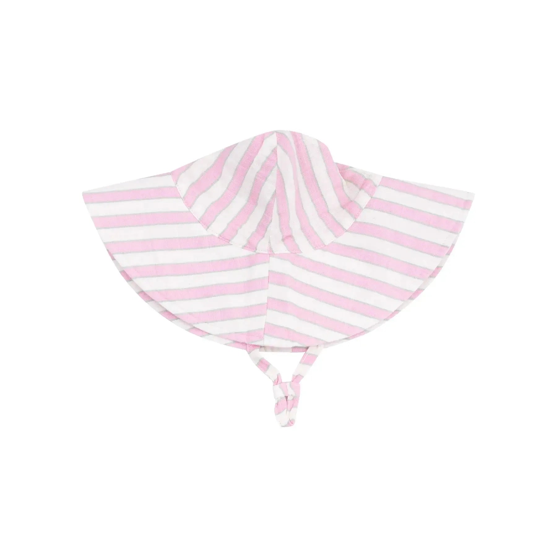 Angel Dear Organic Wide Brim Sun Hat for Baby & Toddler - UPF 50+ UV Protection, Candy Stripe Pattern - Perfect for Beach, Pool & Outdoor Play