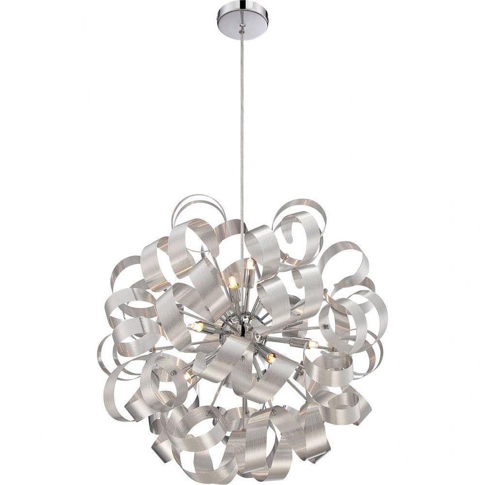 12-Light Millenia Finish Contemporary Pendant Chandelier - Modern Dining Room Lighting Fixture for Kitchen Island, Foyer & Living Room Decor