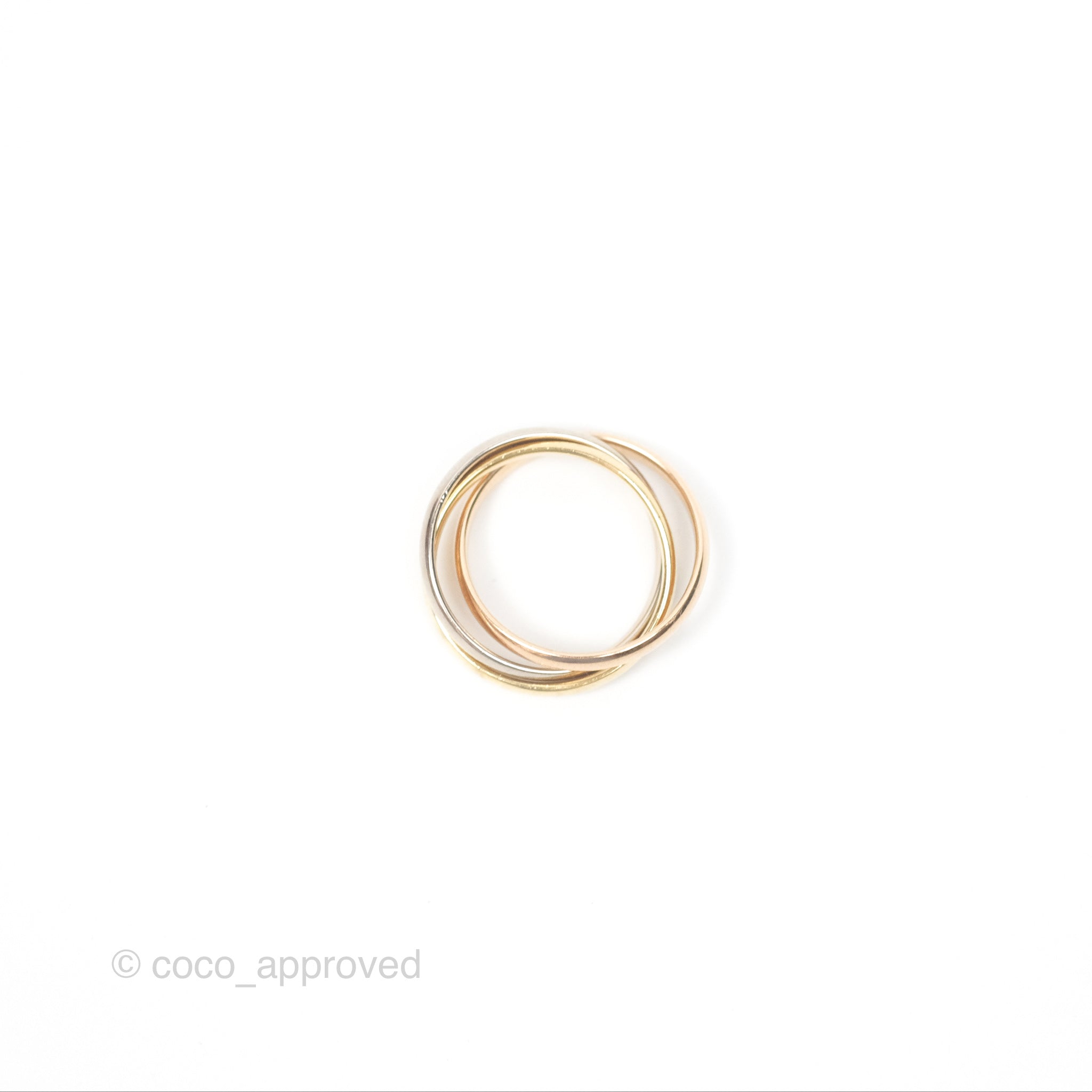 Cartier Trinity Ring in White Gold, Yellow Gold & Rose Gold - Luxury Stackable Rings for Women, Perfect for Engagements, Weddings & Everyday Elegance