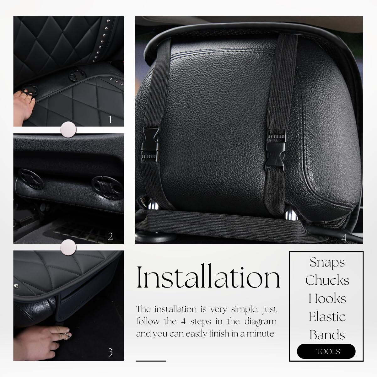 Universal Car Seat Cover - Breathable Soft Leather Full Surround Protection for Front Seats (1PC) | Comfortable & Durable for Daily Commute, Road Trips & Long Drives