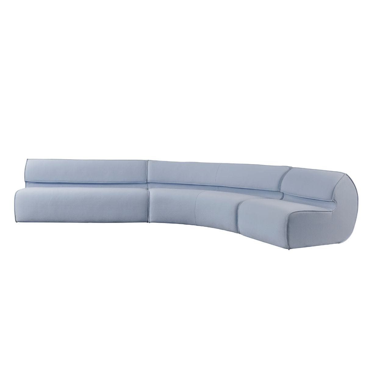 Barletta Modular Sofa Set - Customizable Sectional Couch for Living Room, Home Theater & Lounge - Modern L-Shaped Sofa with Reversible Chaise & Ottoman - Soft Fabric Upholstery for Comfortable Seating