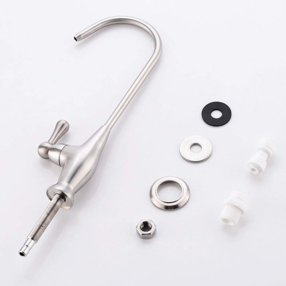 304 Stainless Steel Water Filter Faucet with Brushed Finish - Reverse Osmosis System Drinking Water Tap for Kitchen Sink | Perfect for Clean Drinking Water & RO Filtration Systems