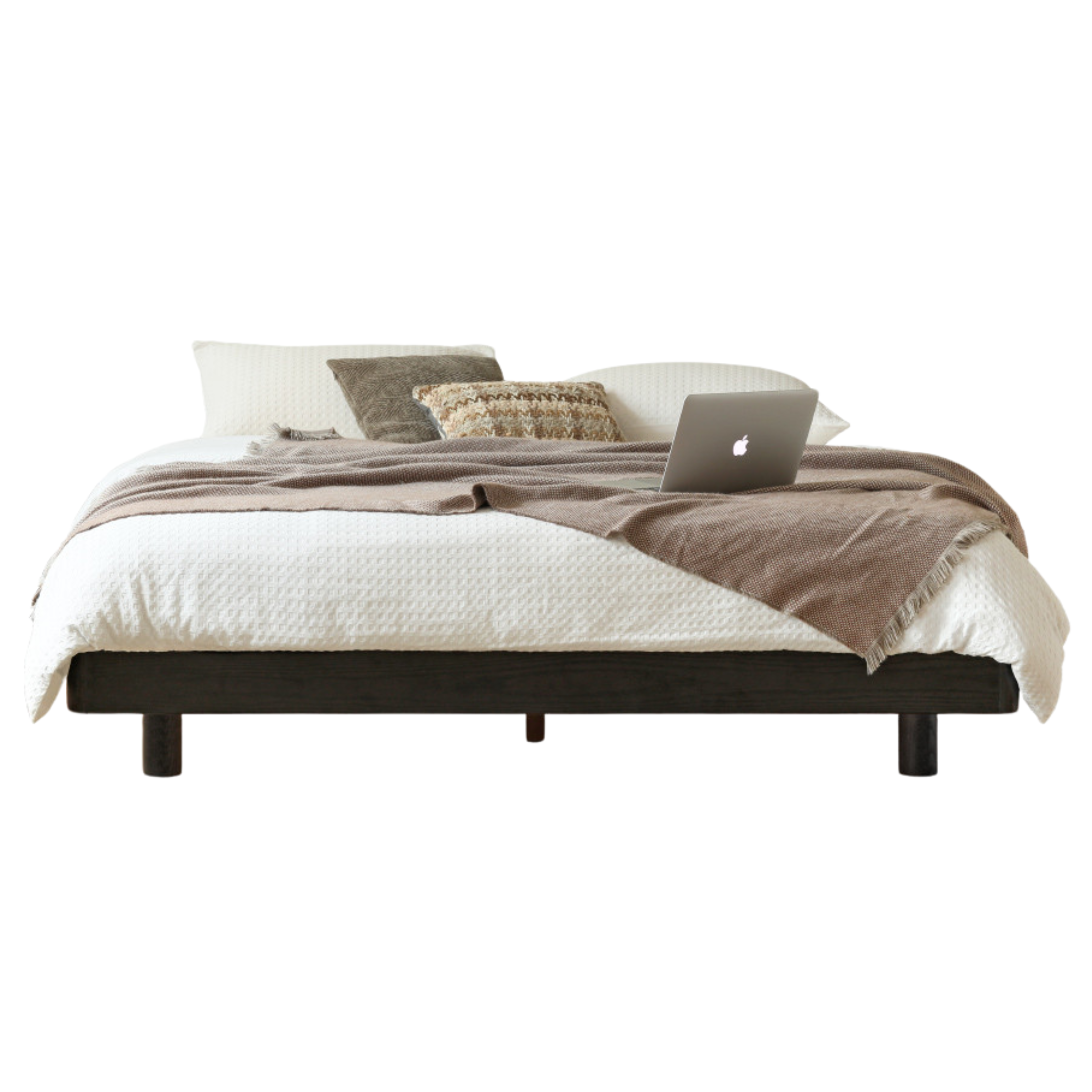 Smoked color Old Suspended Platform Bed