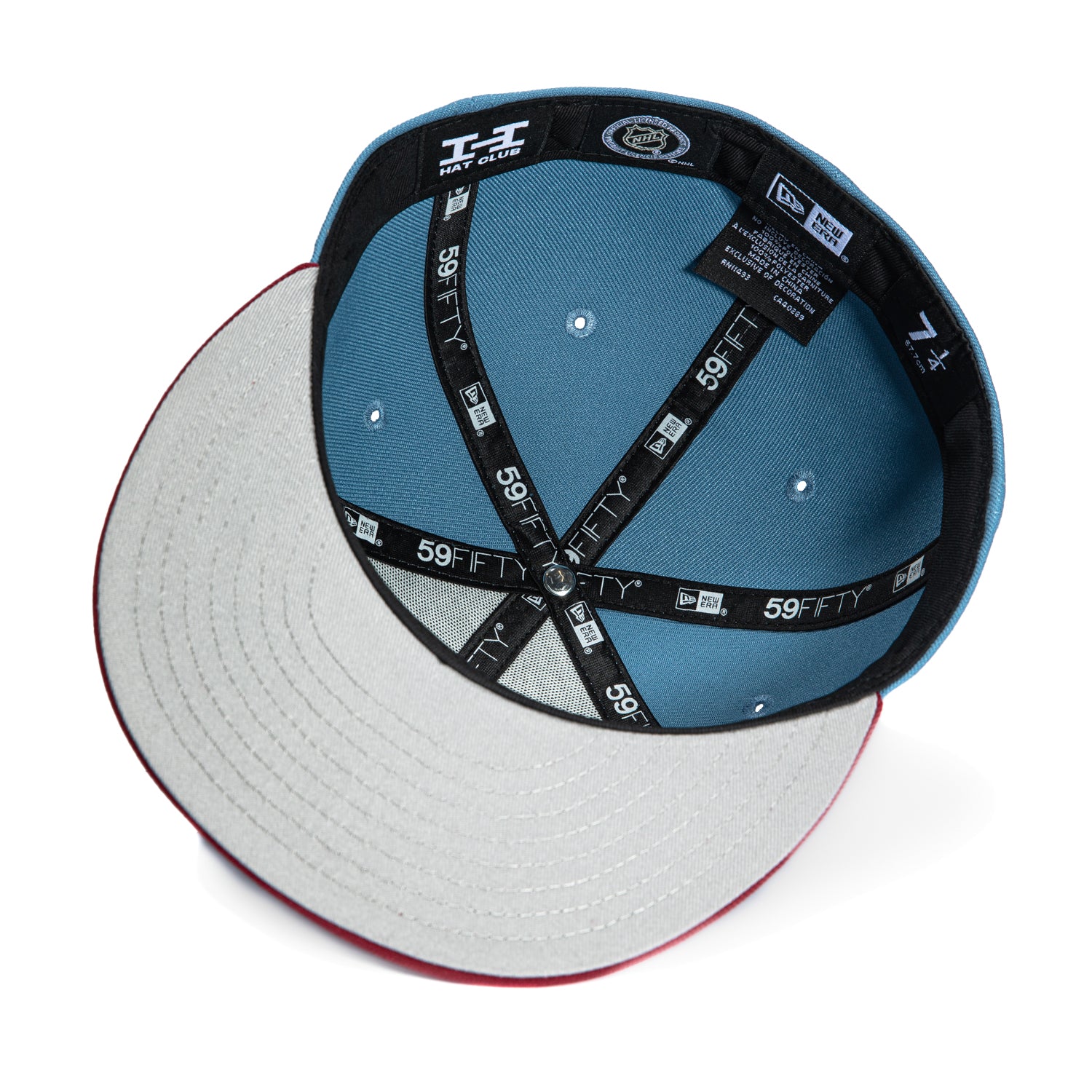 New Era 59Fifty Mascot Colorado Avalanche Bernie Hat - Indigo & Cardinal - Official NHL Licensed Snapback Cap for Men & Women - Perfect for Hockey Games, Fan Gear & Streetwear Fashion