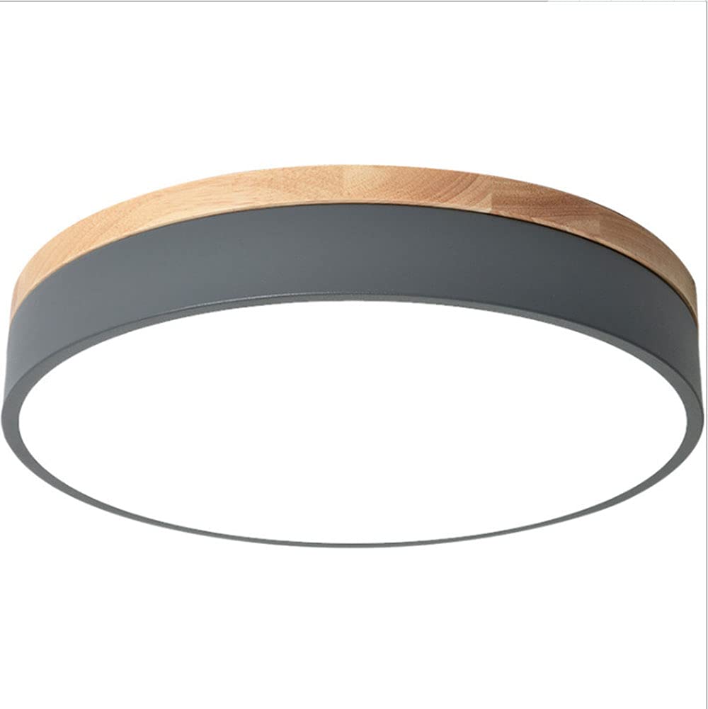 Modern LED Ceiling Light - Ultra Thin Rust-Proof Metal Copper Finish - 3 Color Temperatures (Warm/Neutral/Cool White) - Recessed Lighting Fixture for Dining Room, Bedroom, Kitchen & Home Interior Decor