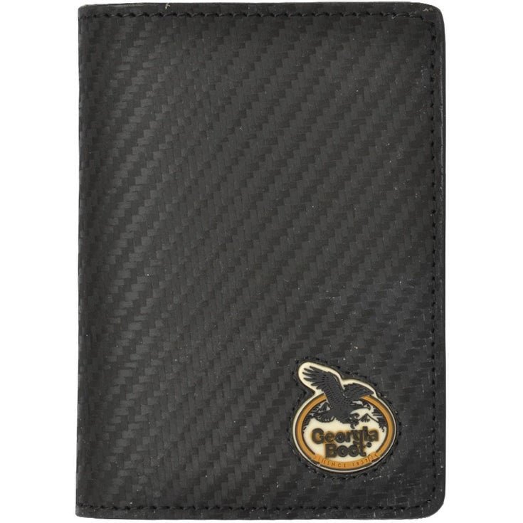 Georgia Boot Black Bi-Fold Wallet - Genuine Leather RFID Blocking for Men | Slim & Durable for Everyday Use, Travel & Outdoor Adventures
