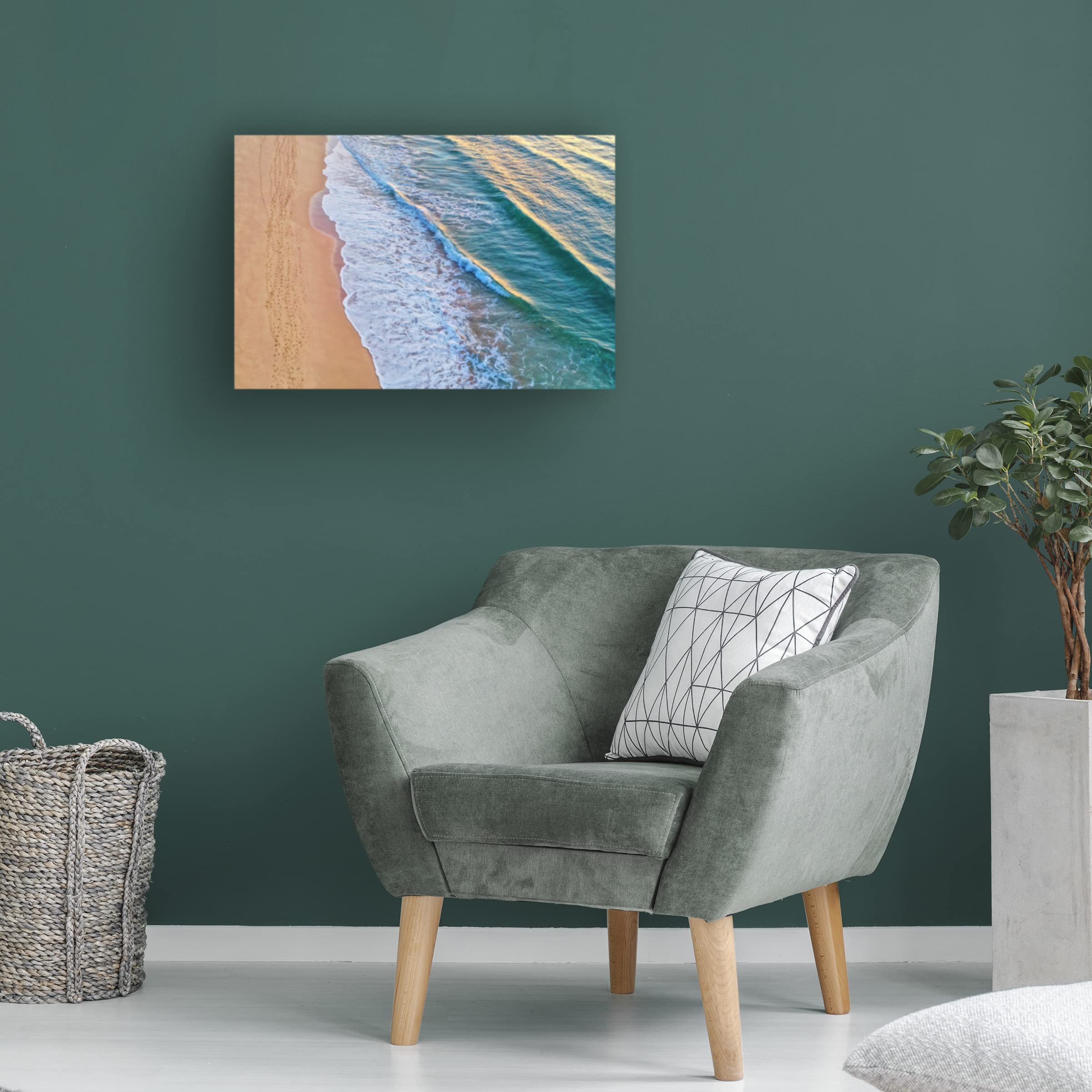 Trademark Fine Art 'Morning Foot Traffic' Canvas Wall Art by Beata Czyzowska - Modern Abstract Painting for Living Room, Bedroom & Office Decor