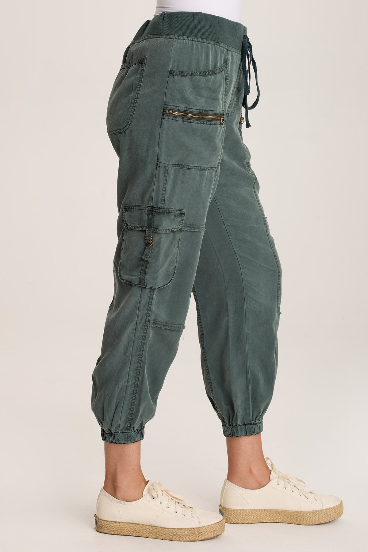 Hansa Twill Cargo Jogger Pants for Men - Comfortable Stretch Workout & Casual Pants with Multiple Pockets | Perfect for Gym, Running, Travel & Outdoor Activities