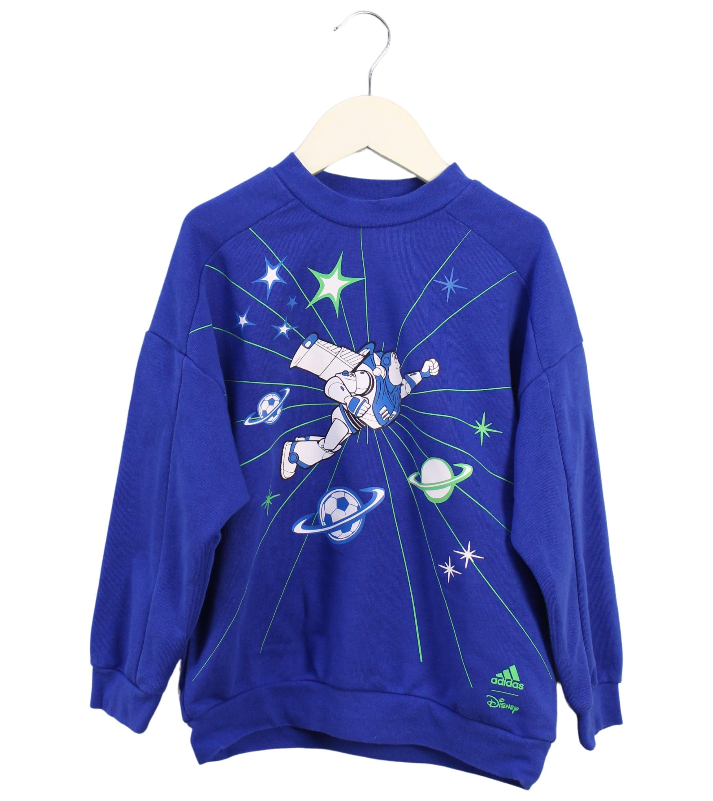 Adidas Kids' 4T (100cm) Fleece Sweatshirt - Soft & Warm Pullover for Toddlers - Perfect for Playdates, School & Outdoor Activities