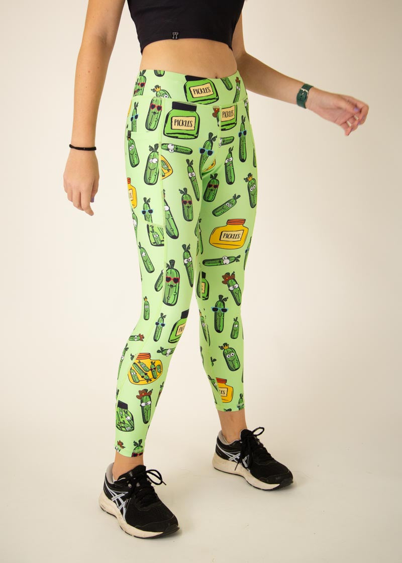 Women's High Waist Pickleball Leggings - Moisture Wicking & Stretchable for Yoga, Gym & Pickleball Games