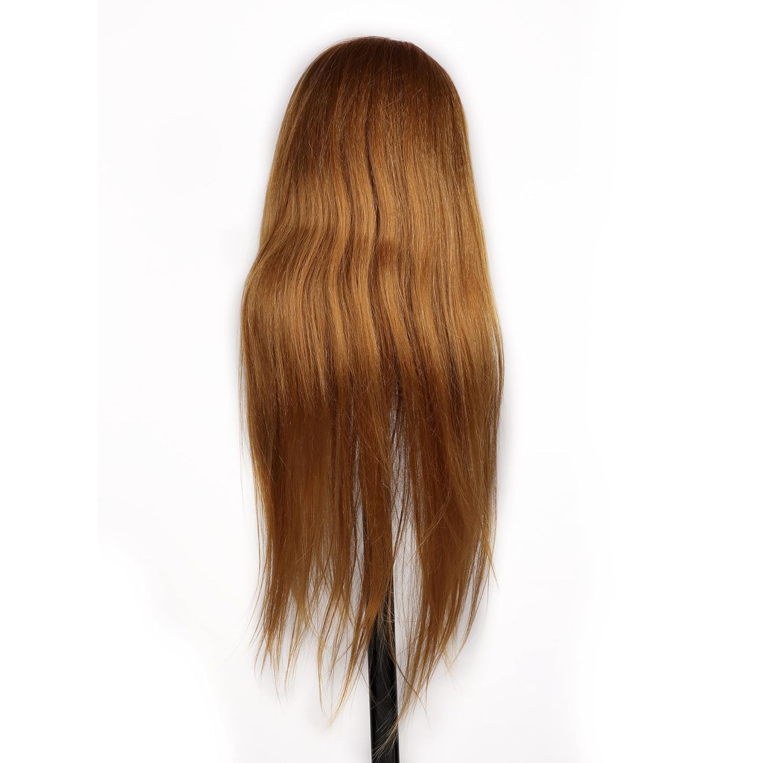 9JOY 30 Inch Shoulder Hair Dummy for Hair Styling Practice - Brown Synthetic Hair Mannequin Head for Cutting, Coloring & Styling Training - Perfect for Salon Students & Beginners