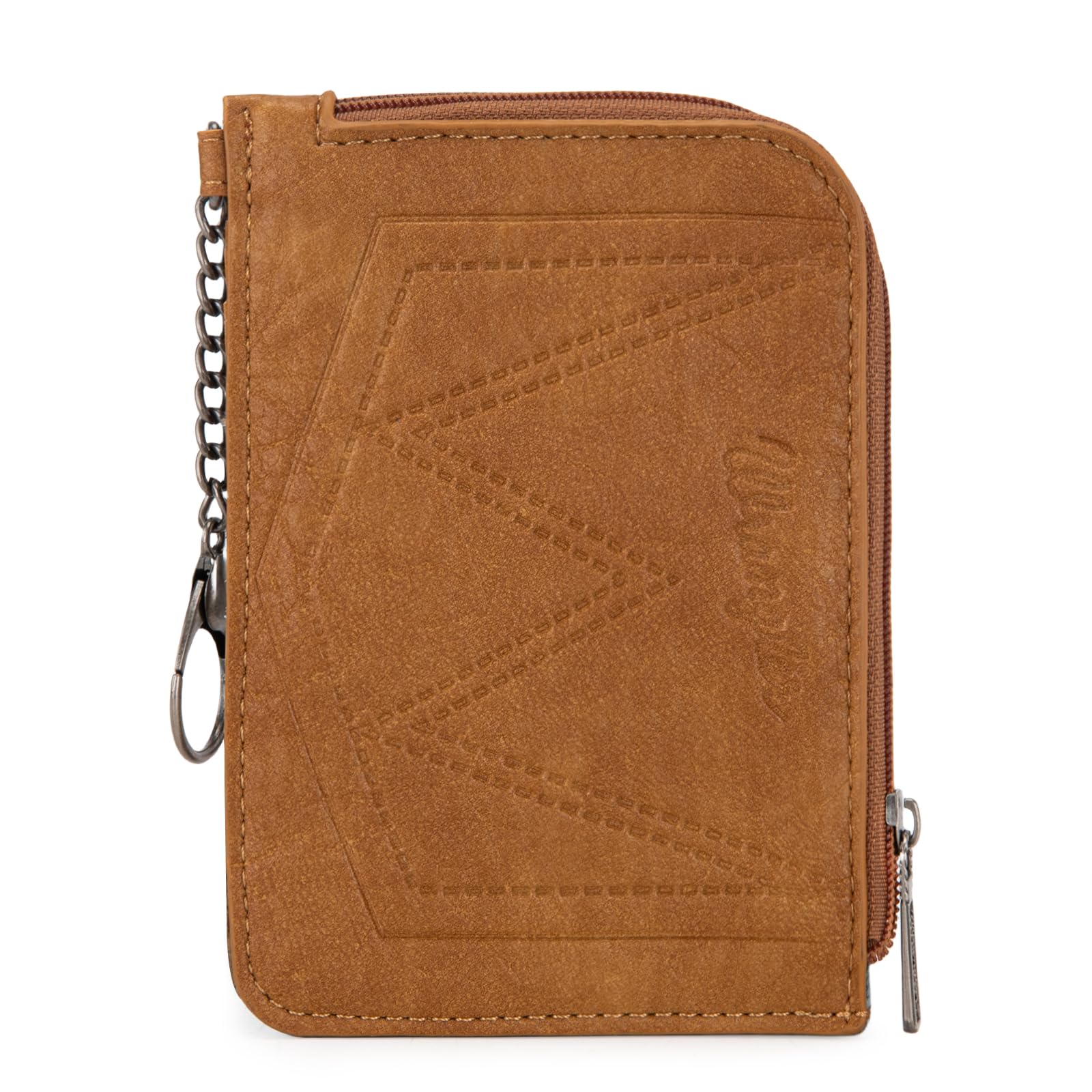 Montana West Wrangler Genuine Cowhide Horsehair Card Wallet for Women - RFID Blocking Credit Card Holder with Keychain - Western Style Animal Print Bifold Wallet (WG66-W005BR) | Perfect for Everyday Use, Travel & Gift Giving