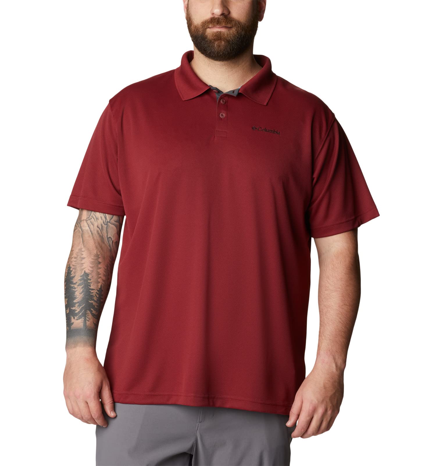 Columbia Men's Utilizer Polo Shirt - Quick-Dry, Moisture-Wicking Performance Shirt for Golf, Hiking & Outdoor Activities