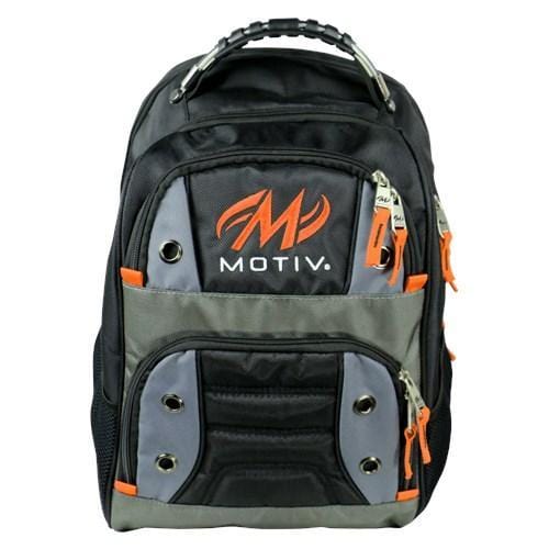 Motiv Intrepid Backpack - Durable Hiking & Travel Backpack for Men & Women, Water-Resistant Black & Orange Daypack - Perfect for Outdoor Adventures, Camping & Daily Commute