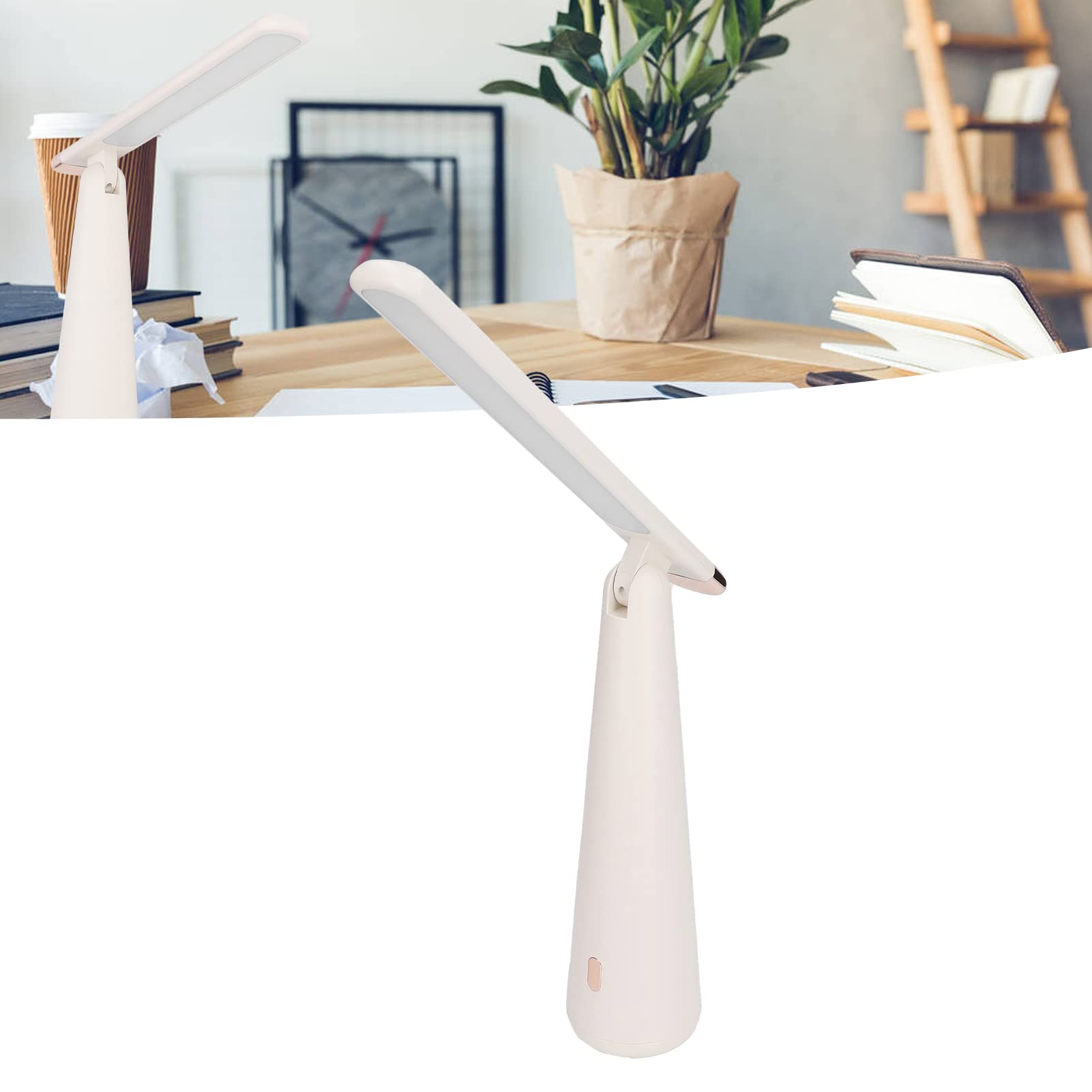 24LED Foldable Desk Lamp with 3 Color Temperatures & USB Charging - Stepless Dimming Reading Light for Home, Office & Study (Ideal for Night Reading, Remote Work & Crafting)