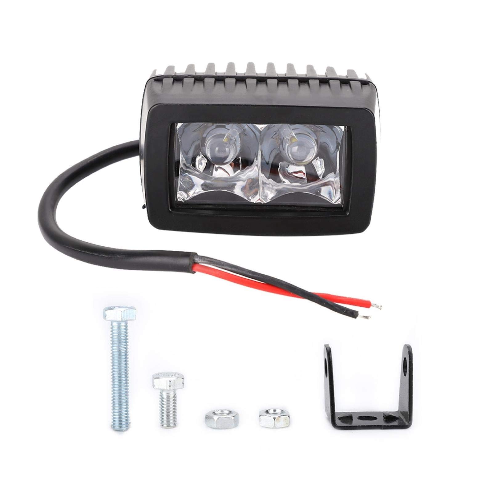 20W Square LED Motorcycle Auxiliary Lights - IP67 Waterproof for Off-Road & Night Riding