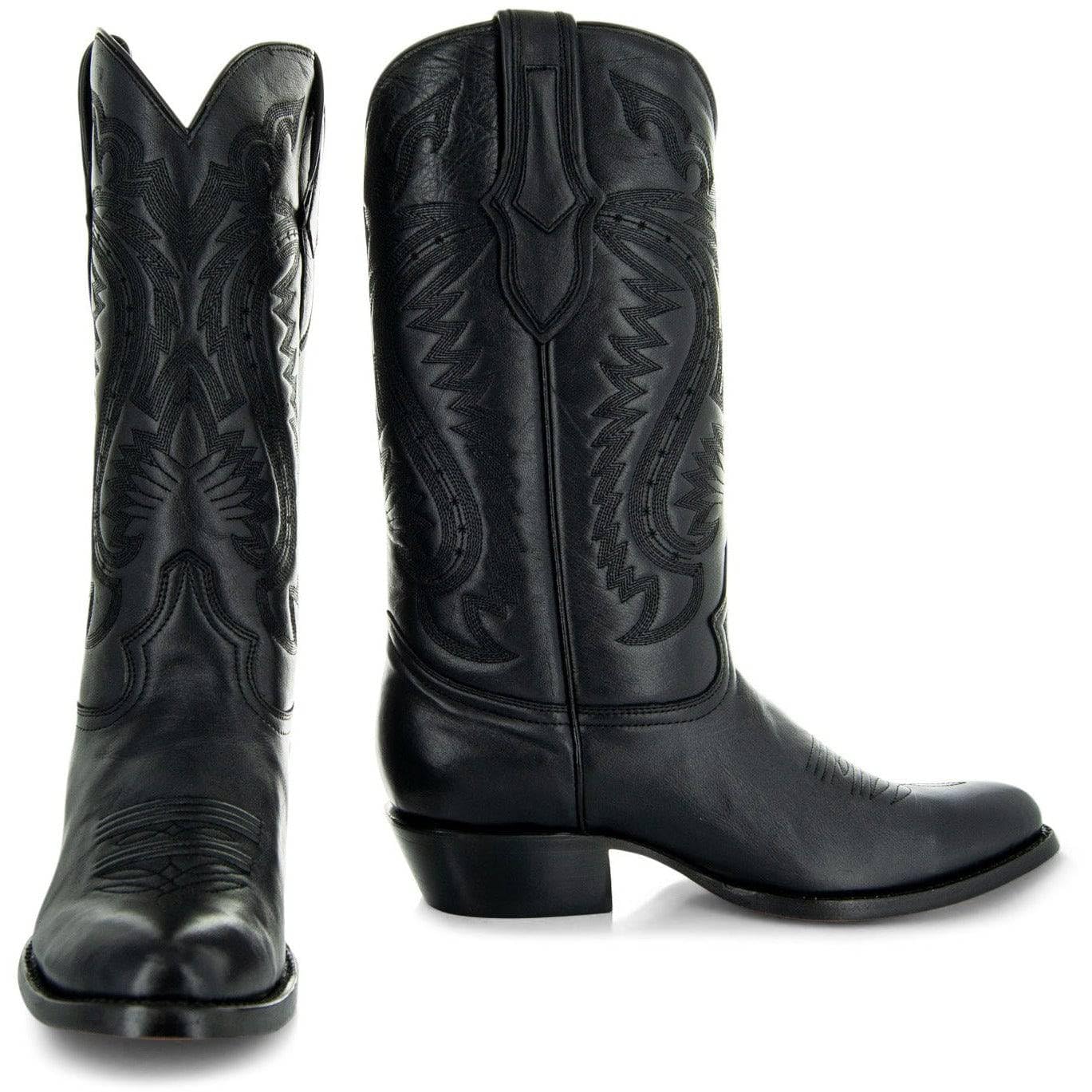 Soto Boots Men's Classic Round Toe Cowboy Boots H7001 - Genuine Leather Western Boots for Men, Comfortable Riding & Work Boots - Perfect for Rodeo, Country Dancing & Outdoor Adventures