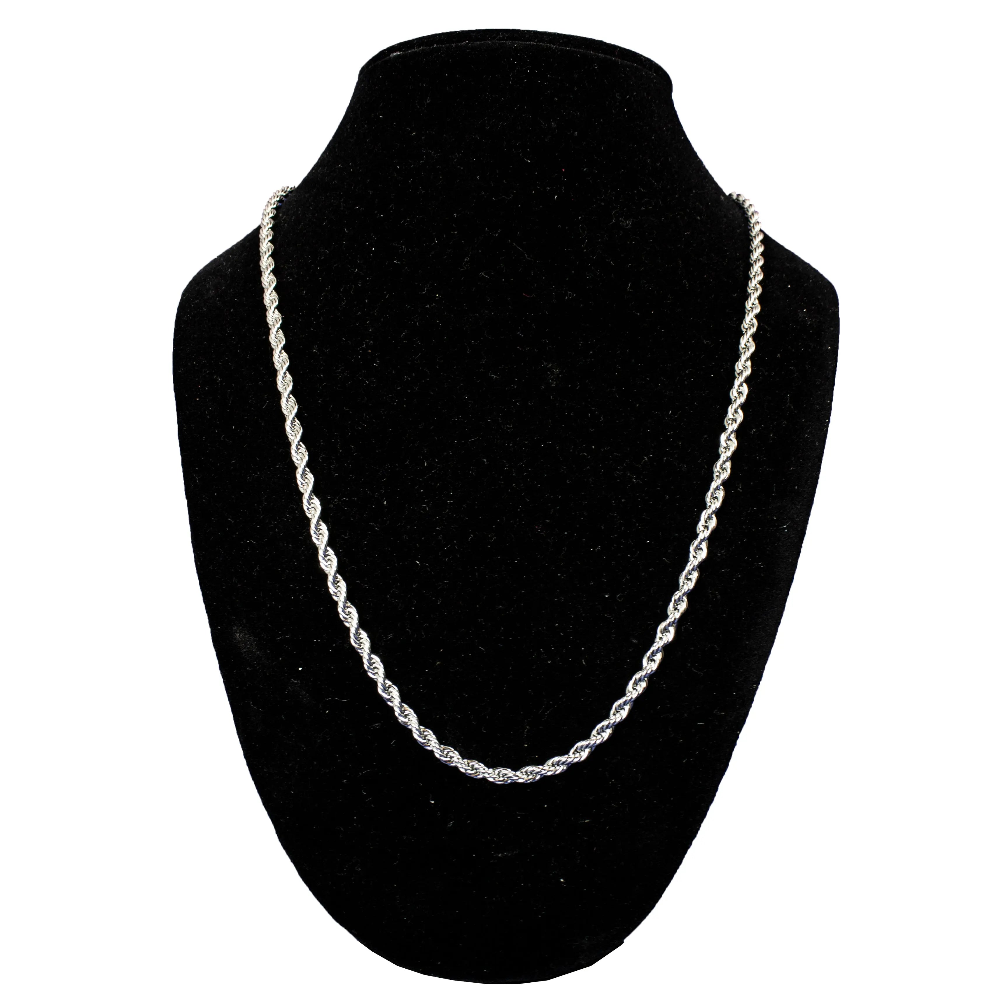 Open Road Stainless Steel Twist Chain Necklace for Women - Durable & Hypoallergenic Jewelry for Everyday Wear, Date Night & Gift Giving