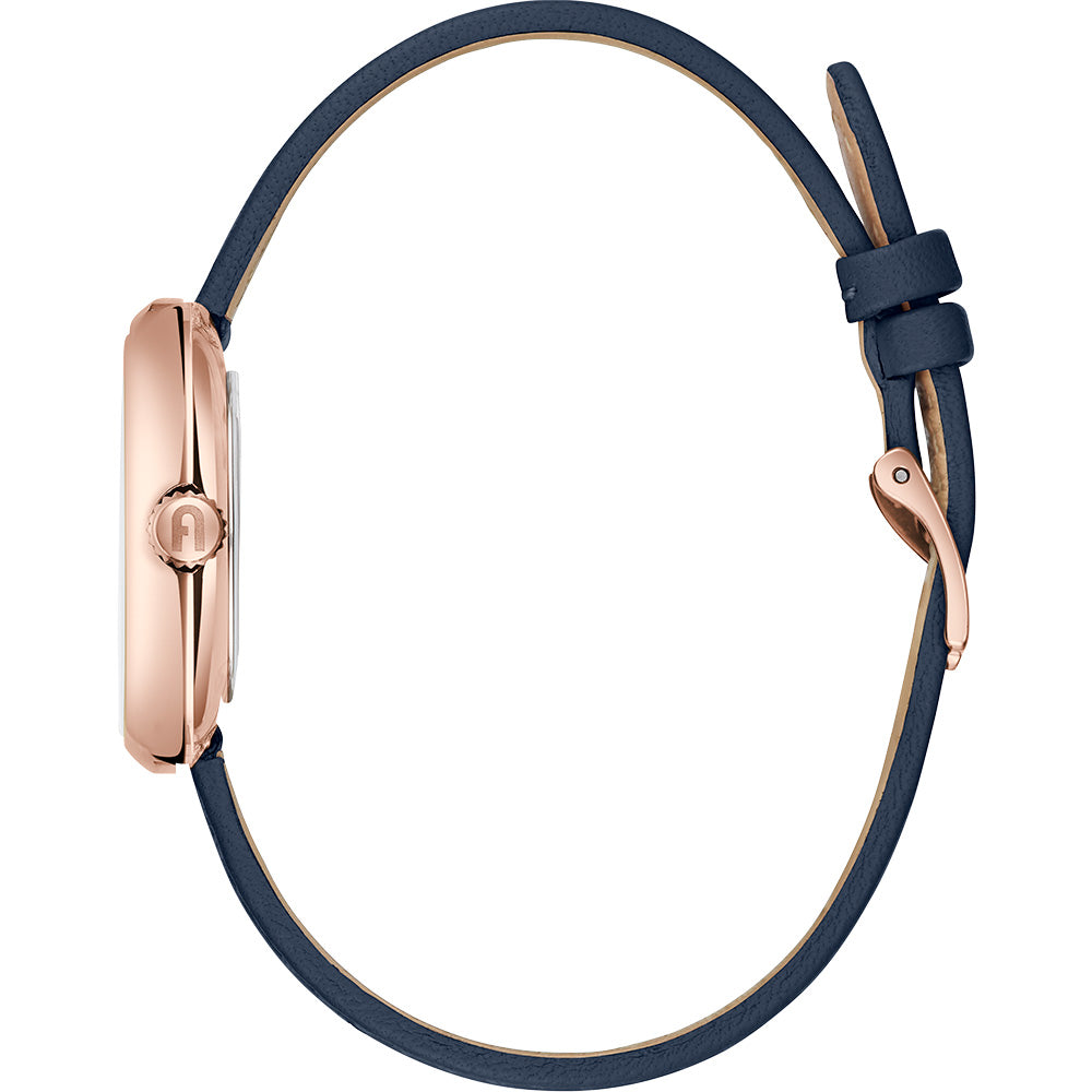 Furla WW00005004L33 Cosy Oceana Blue Leather Women's Watch - Stylish & Waterproof for Everyday Wear, Office & Casual Outings