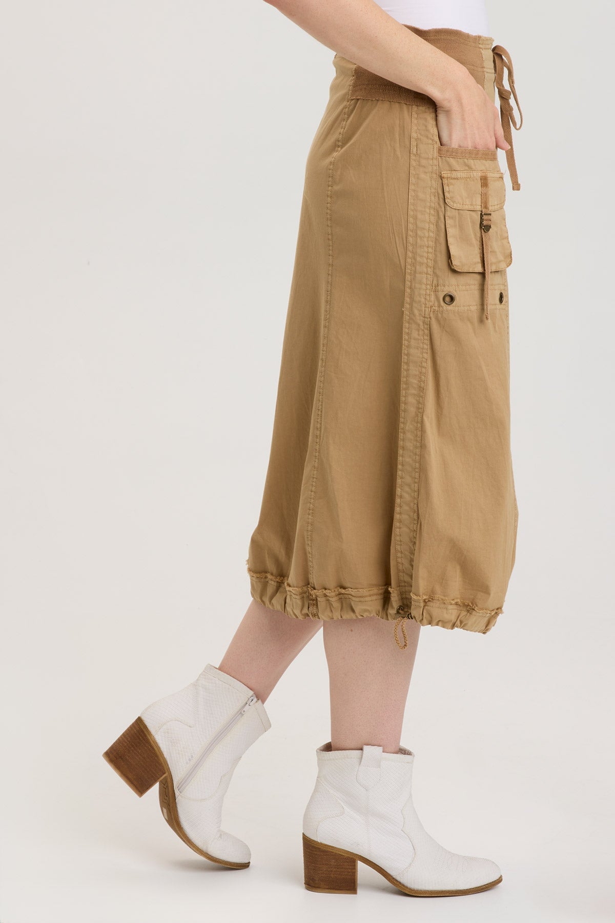 Mayze Skirt in Au Lait Pigment - Women's Fashion Skirt for Casual Wear, Office Outfits & Summer Dresses