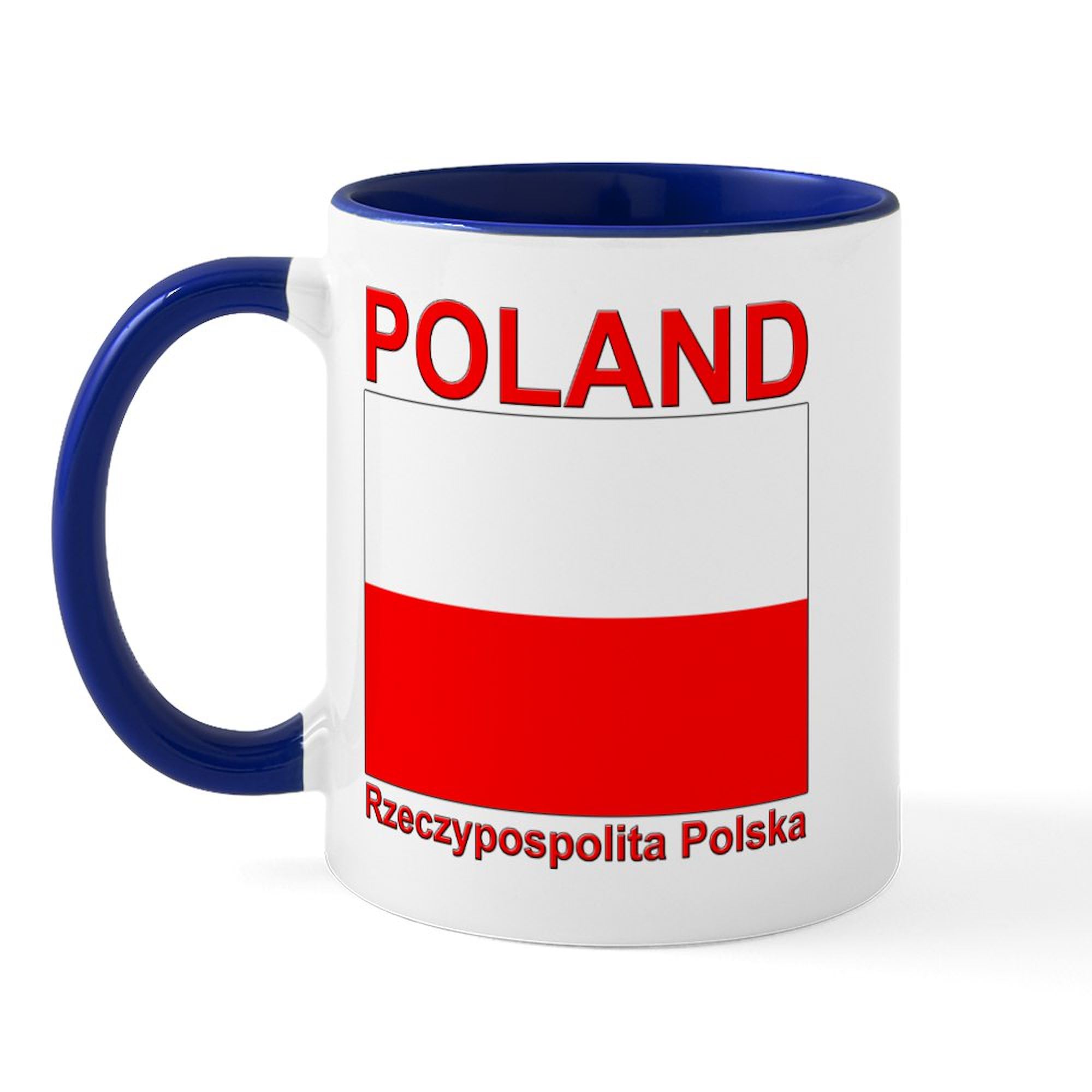 Polish Flag Polska Ceramic Coffee Mug 11 oz (325 ml) - Perfect for Home, Office & Gifts | CafePress