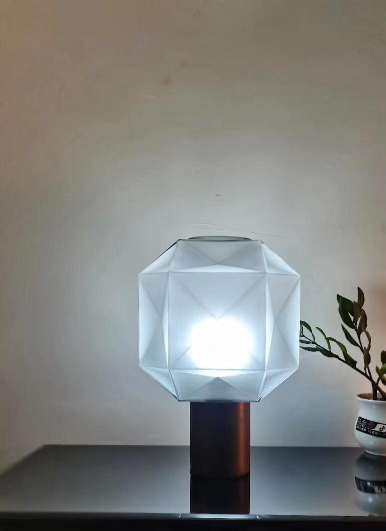 Modern Cubo Table Lamp - LED Night Light for Bedroom, Living Room & Office - Dimmable Touch Control, Warm White Light, Energy Efficient Design - Perfect for Reading, Relaxing & Decor