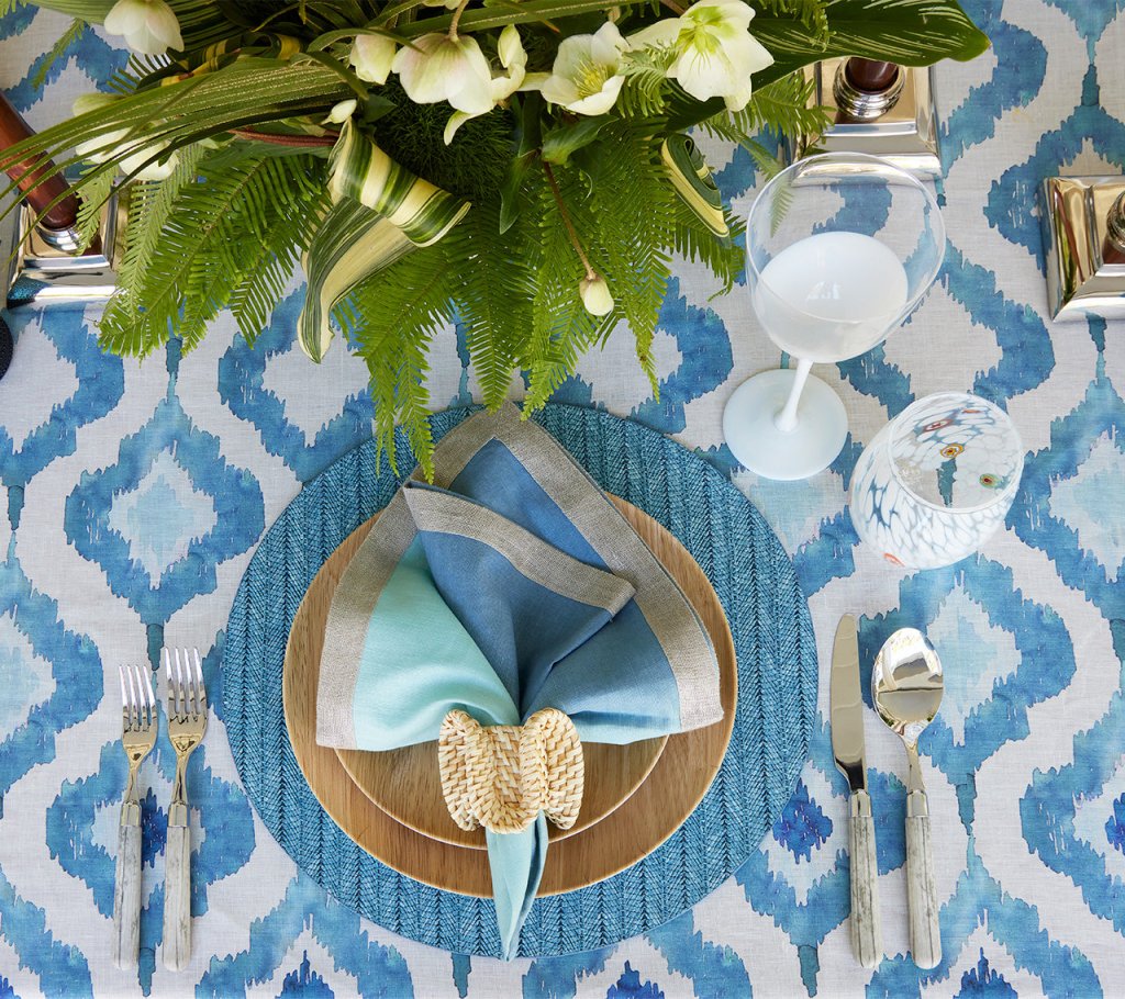 Premium Herringbone Pattern Placemats Set of 4 - Waterproof & Heat Resistant Table Mats for Dining, Kitchen, and Holiday Decor