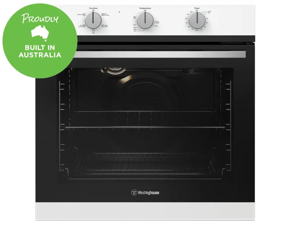 Westinghouse WVE613WC 60cm 5-in-1 Multi-Function Oven - Bake, Roast, Grill, Toast & Warm - Perfect for Kitchens, Restaurants & Small Spaces (White)
