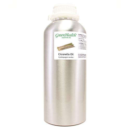 100% Pure Citronella Essential Oil - Therapeutic Grade, Undiluted, 32oz for Natural Mosquito Repellent, Outdoor & Camping Use