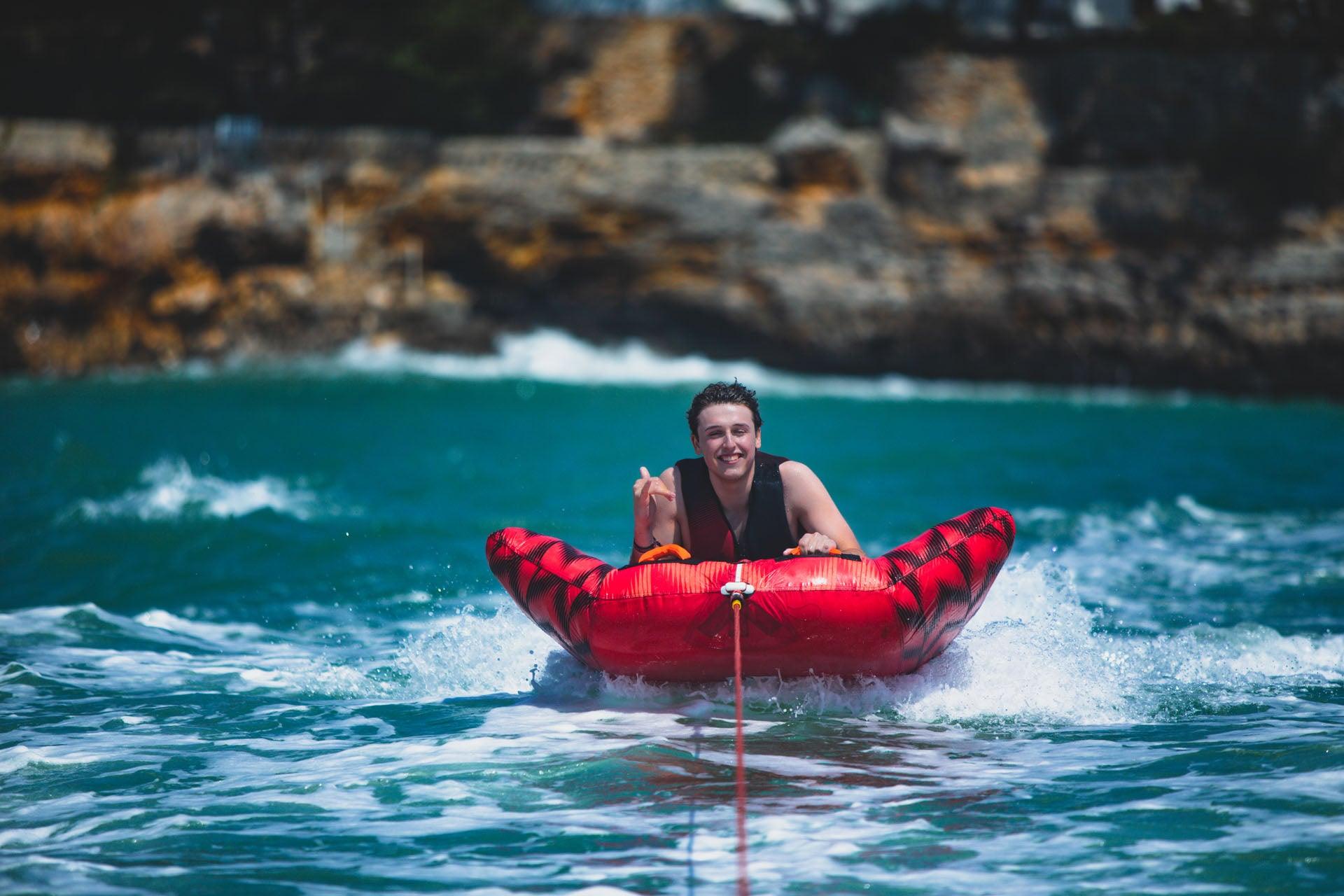 Jobe Hydra 1 Person Towable Tube - Inflatable Water Sports Ride for Lakes & Rivers - Fun for Adults & Kids at Beach, Pool Parties & Summer Vacations