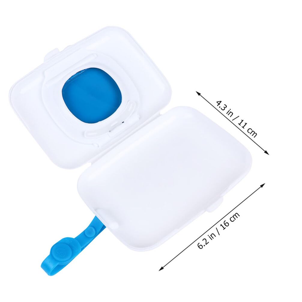 Portable 2-Pack Toilet Paper Holder & Wet Wipes Dispenser - Compact Tissue Box Organizer for Bathroom, Kitchen, Travel & Camping (Blue)