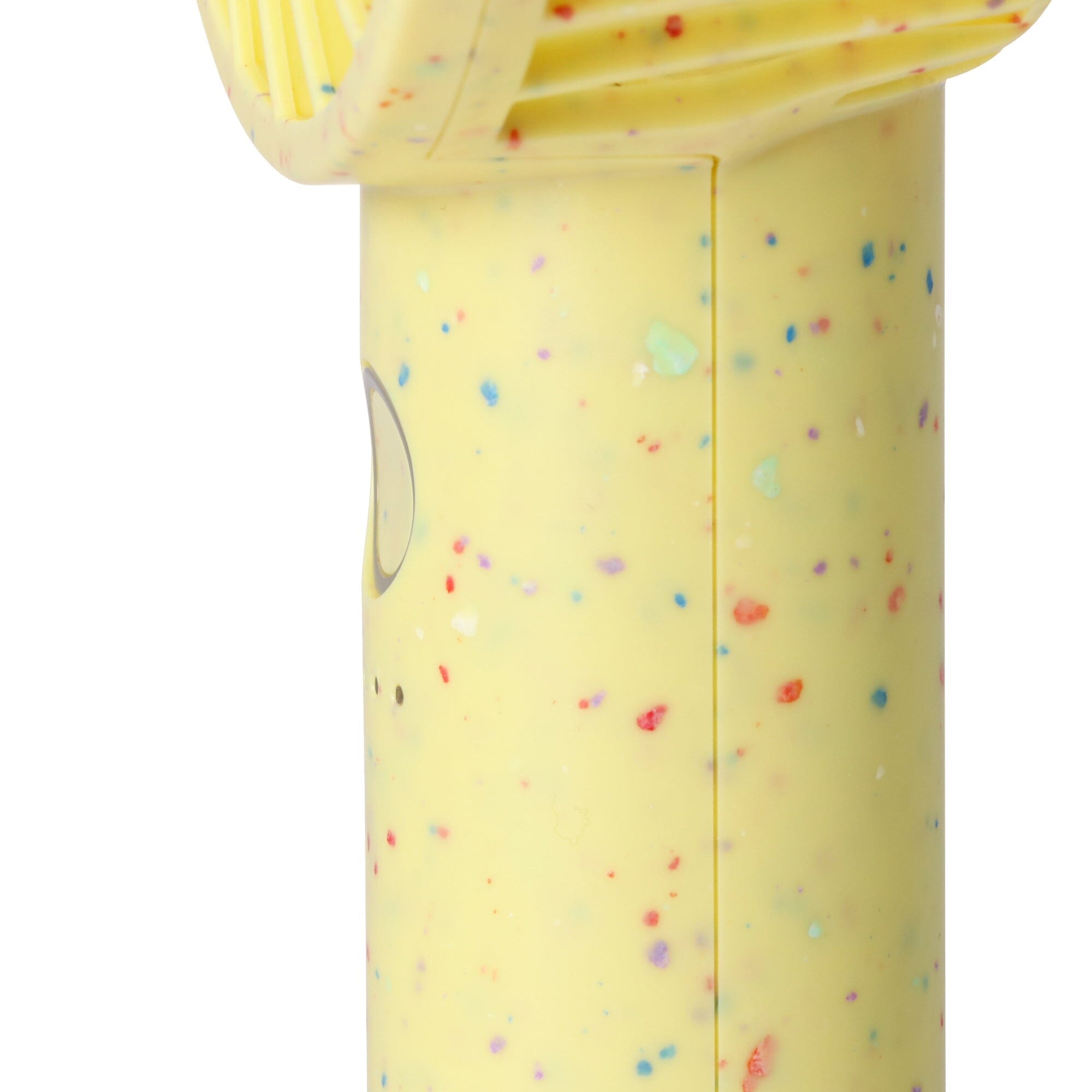 FRAIS Portable Handheld Fan - Mini USB Rechargeable Personal Fan for Travel, Office, and Outdoor Use - Yellow Dot Design