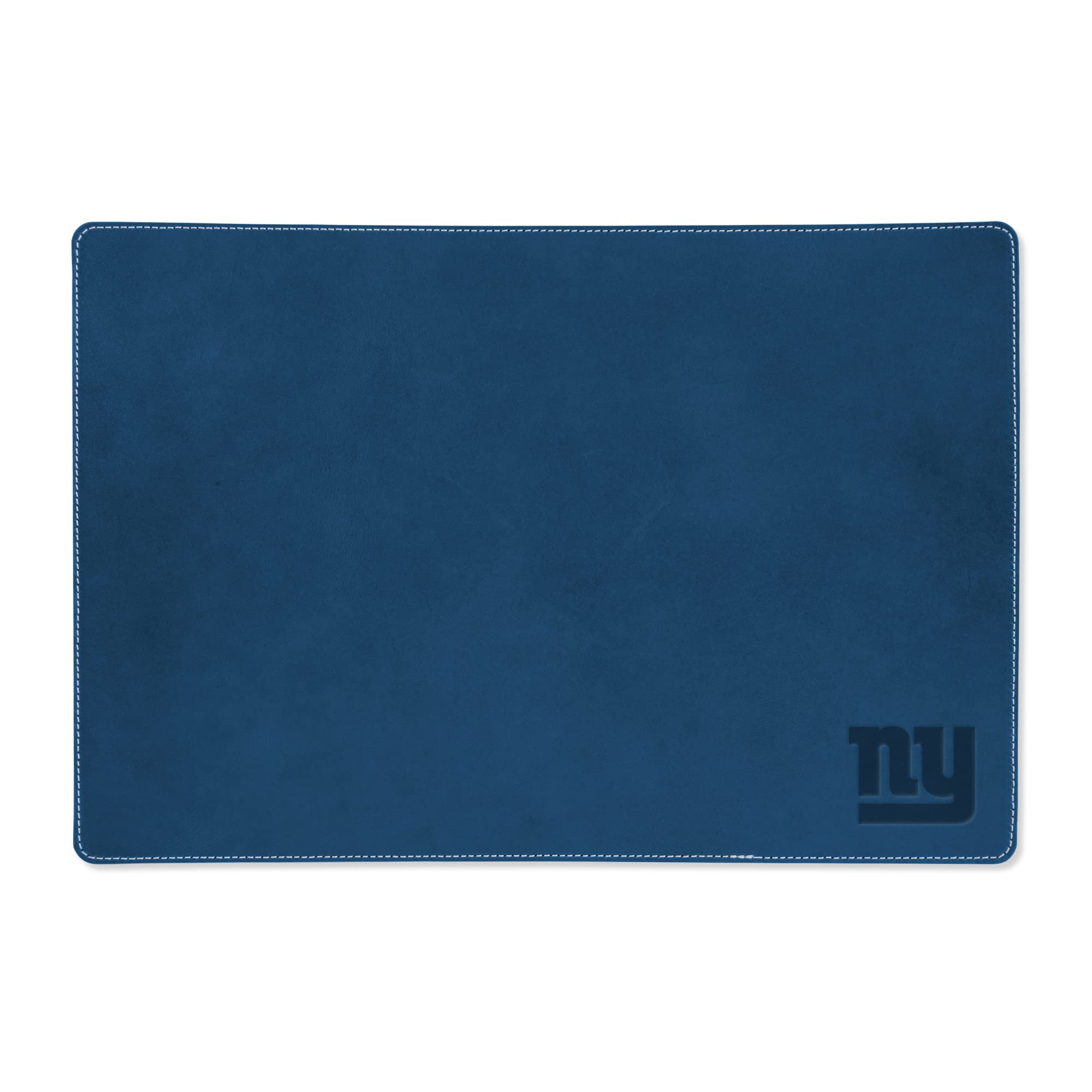 Rico Industries NFL New York Giants Genuine Leather Desk Blotter - Hand Stitched 19