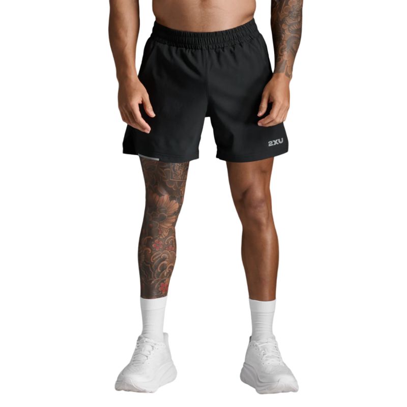 2XU Men's Aero 5 Inch Running Shorts - Lightweight Performance Shorts for Running, Training & Gym Workouts - Quick-Dry Breathable Athletic Shorts with Inner Liner