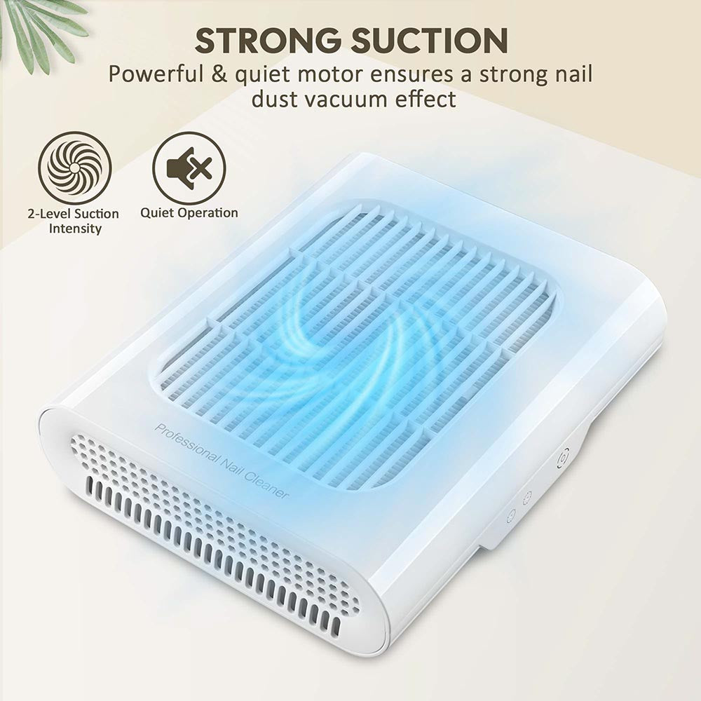 TheLAShop Professional Nail Dust Collector with Powerful Suction - Perfect for Nail Salons, Home Manicures & Nail Art Studios