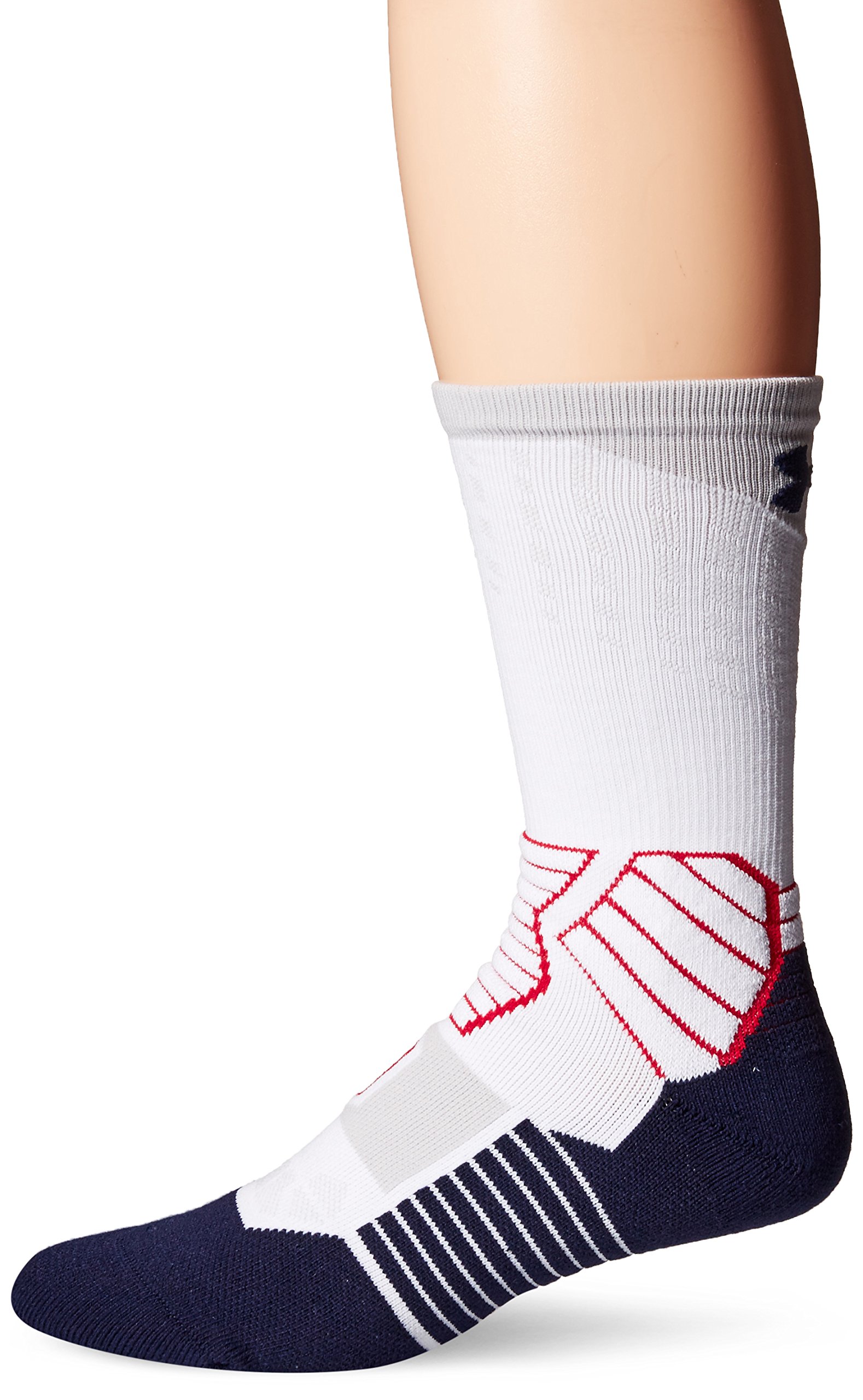 Under Armour Men's Drive Basketball Crew Socks - Moisture-Wicking & Cushioned for Performance (1 Pair) - Perfect for Basketball, Training & Everyday Wear