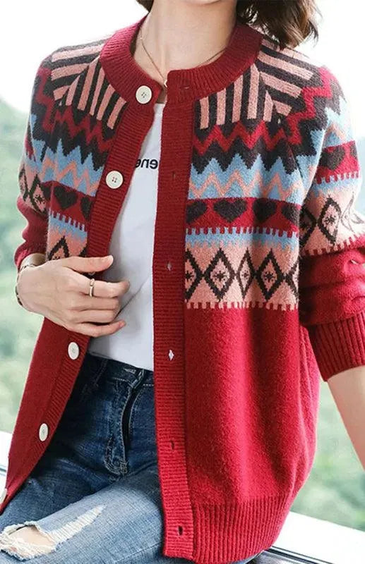 Women's Loose Fit Cardigan Sweater - Soft Knit Open Front Long Sleeve Cover-Up for Casual Wear, Office & Lounge