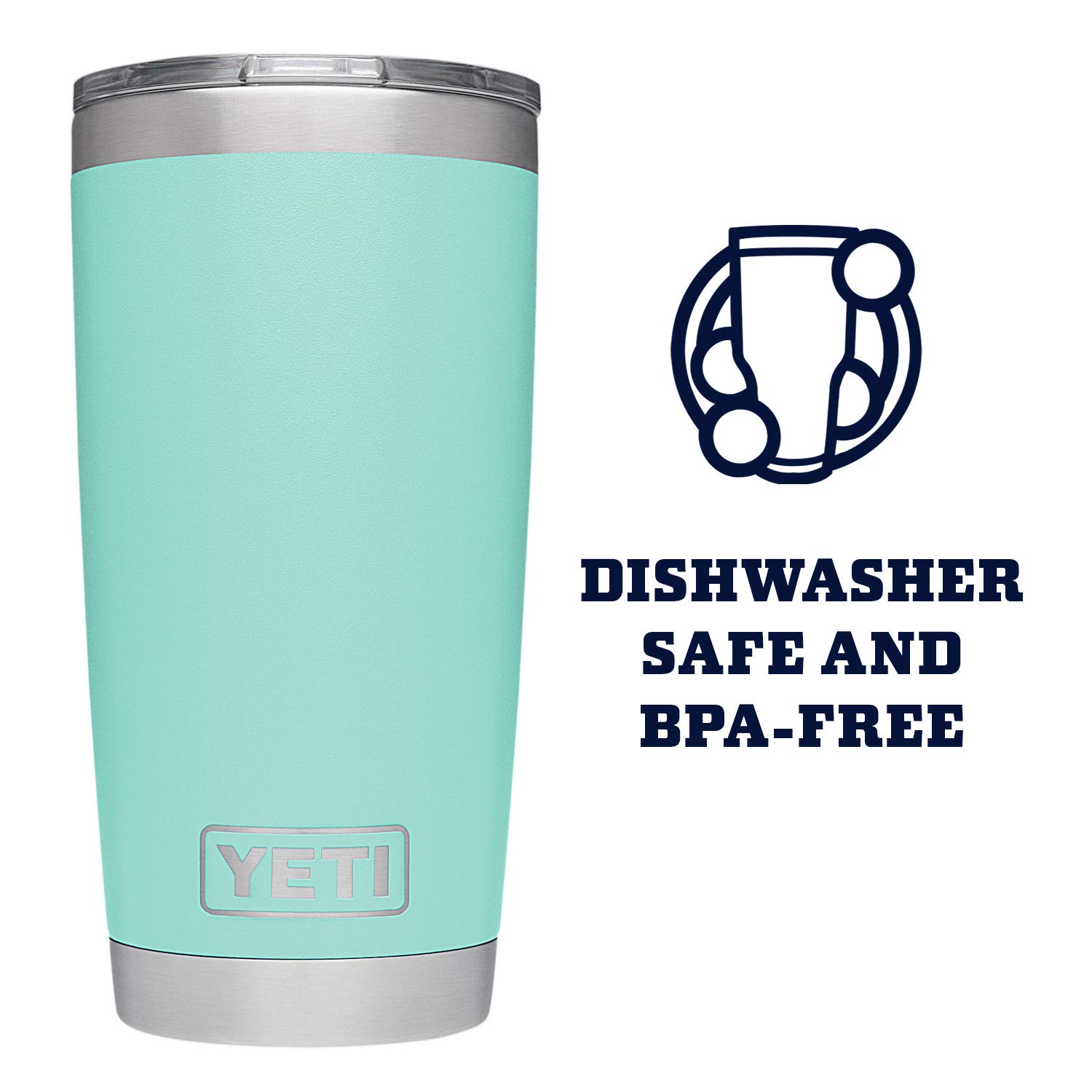 YETI Rambler 20 oz Stainless Steel Vacuum Insulated Tumbler with MagSlider Lid - Keeps Drinks Hot or Cold for Hours - Perfect for Outdoor, Office, Travel & Camping