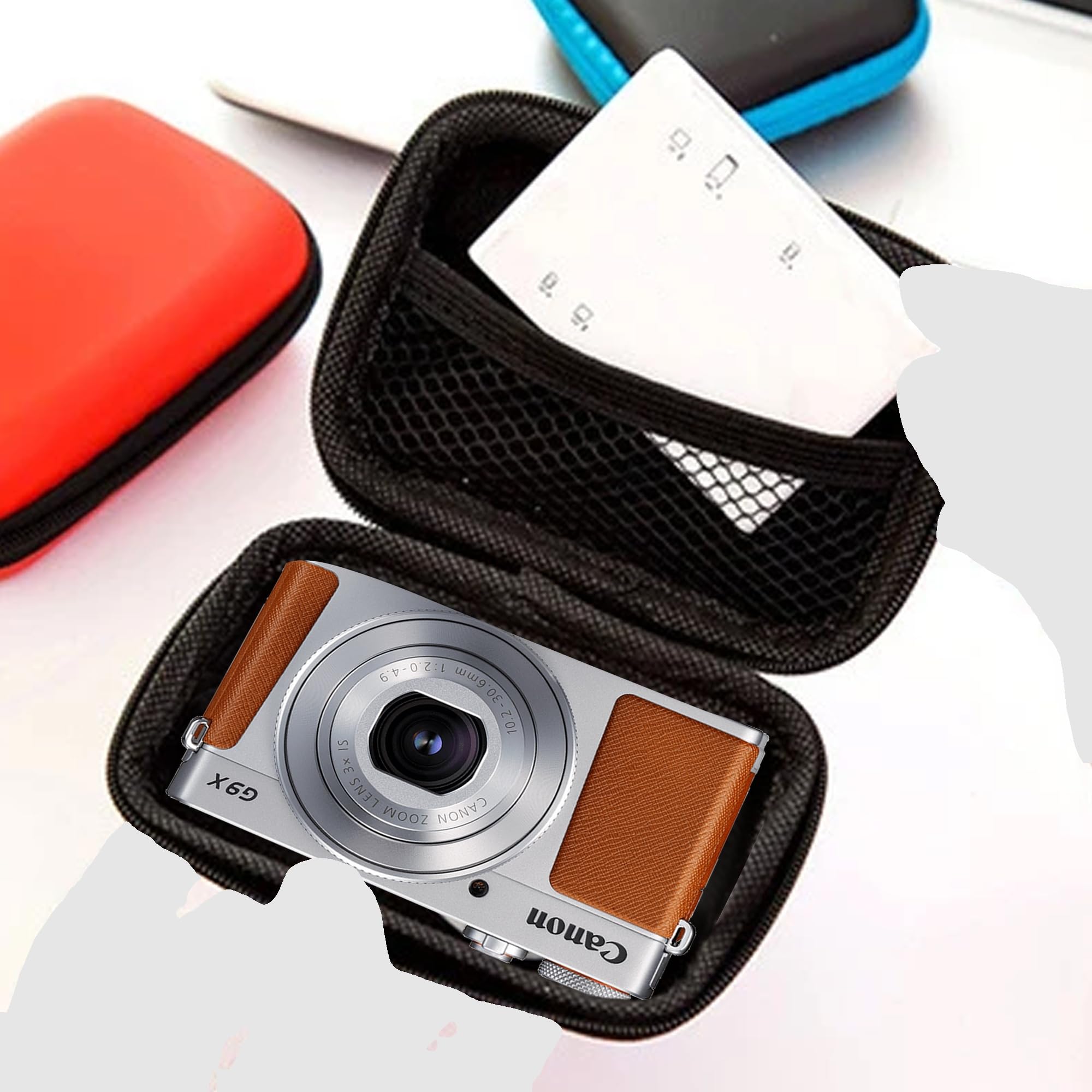 Premium Black Compact Digital Camera Hard Case with Foam Protection - Compatible with Sony, Canon, Samsung, Fujifilm, Olympus, Panasonic, Kodak, Casio, Nikon DSLR & Mirrorless Cameras - Perfect for Travel, Outdoor Photography & Equipment Storage