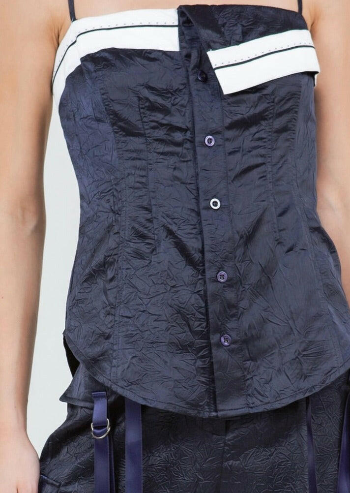 Satin Crinkle Tank Top for Women - Soft & Comfortable Sleeveless Blouse - Perfect for Summer, Beach, and Casual Outfits