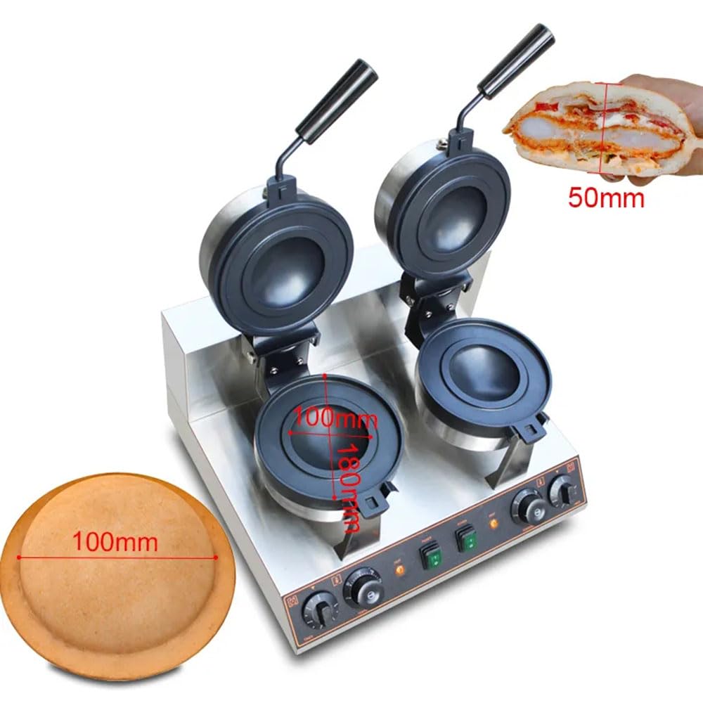 UFO Hamburger Maker - 110V Electric Sandwich & Waffle Iron for Gelato, Panini, Ice Cream - Perfect for Home Kitchen, Parties & Quick Snacks