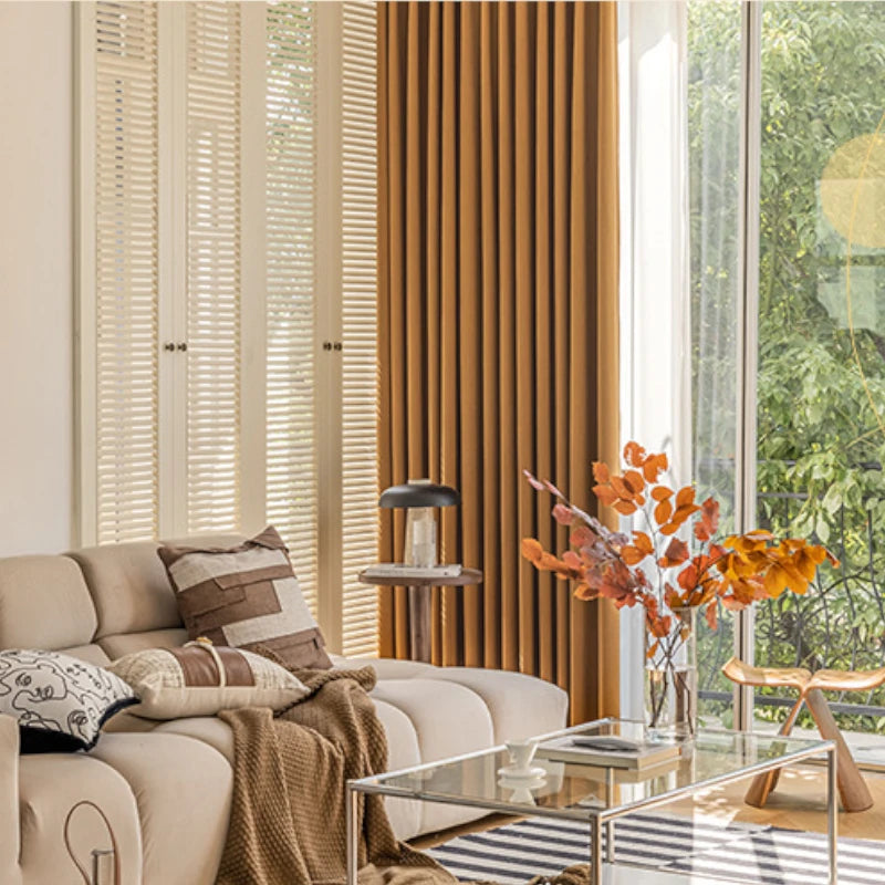 Claire Polyester Wavy Pattern Curtain Swatch - Elegant Window Treatment for Living Room, Bedroom & Home Decor