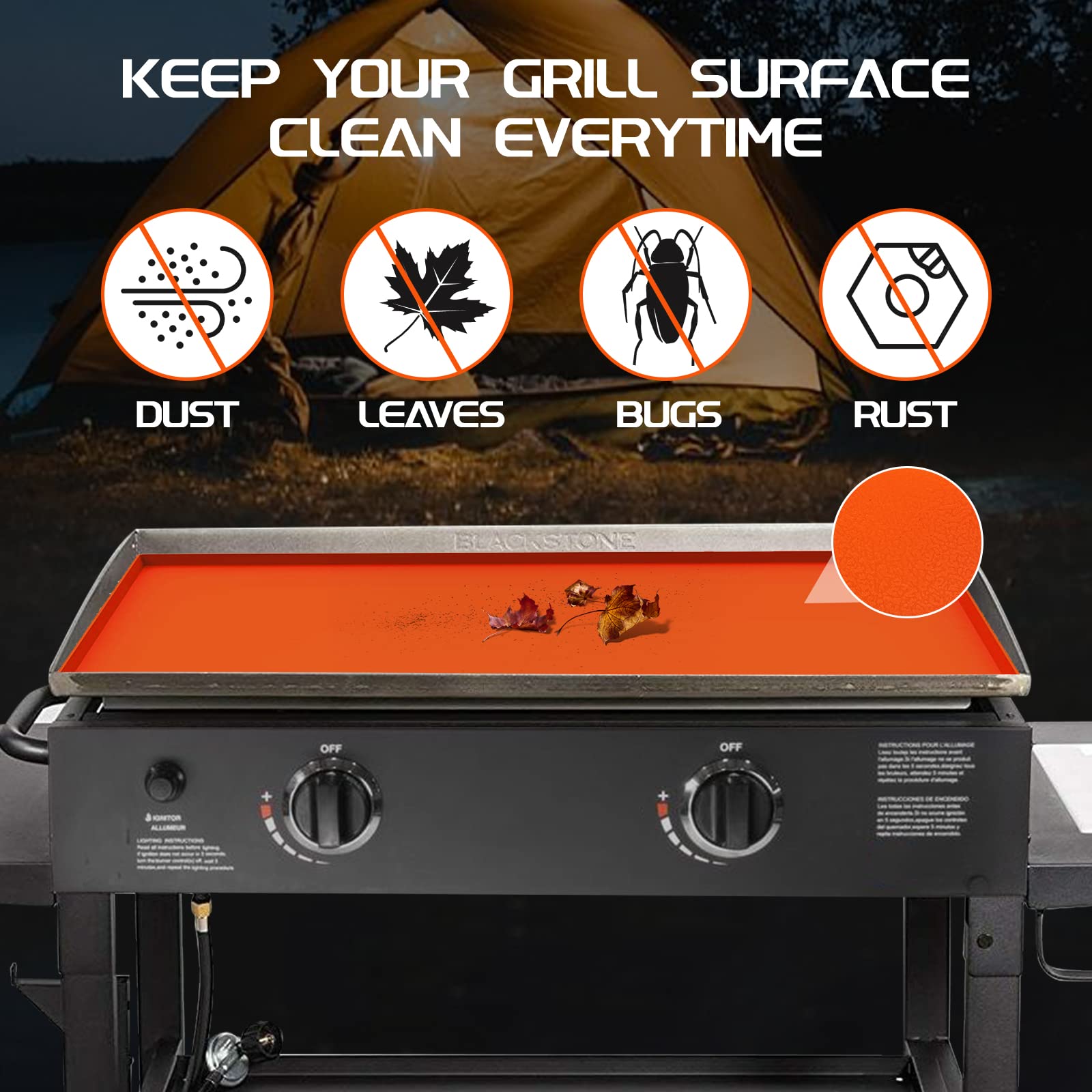 **Heavy Duty Food Grade Silicone Griddle Mat for Blackstone 28