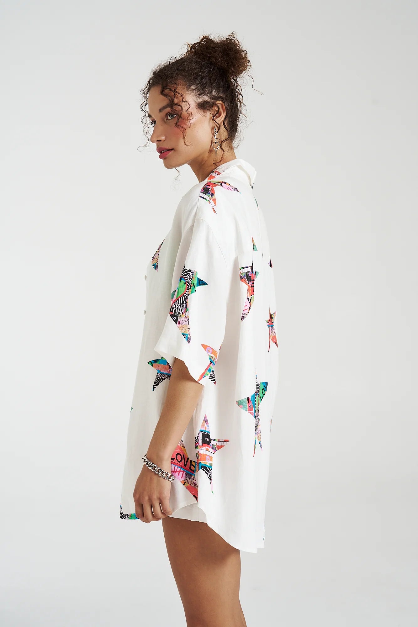 Big Shirt Star X Lovers - Oversized Graphic T-Shirt for Men & Women | Trendy Streetwear Fashion | Perfect for Casual Wear, Concerts & Date Nights